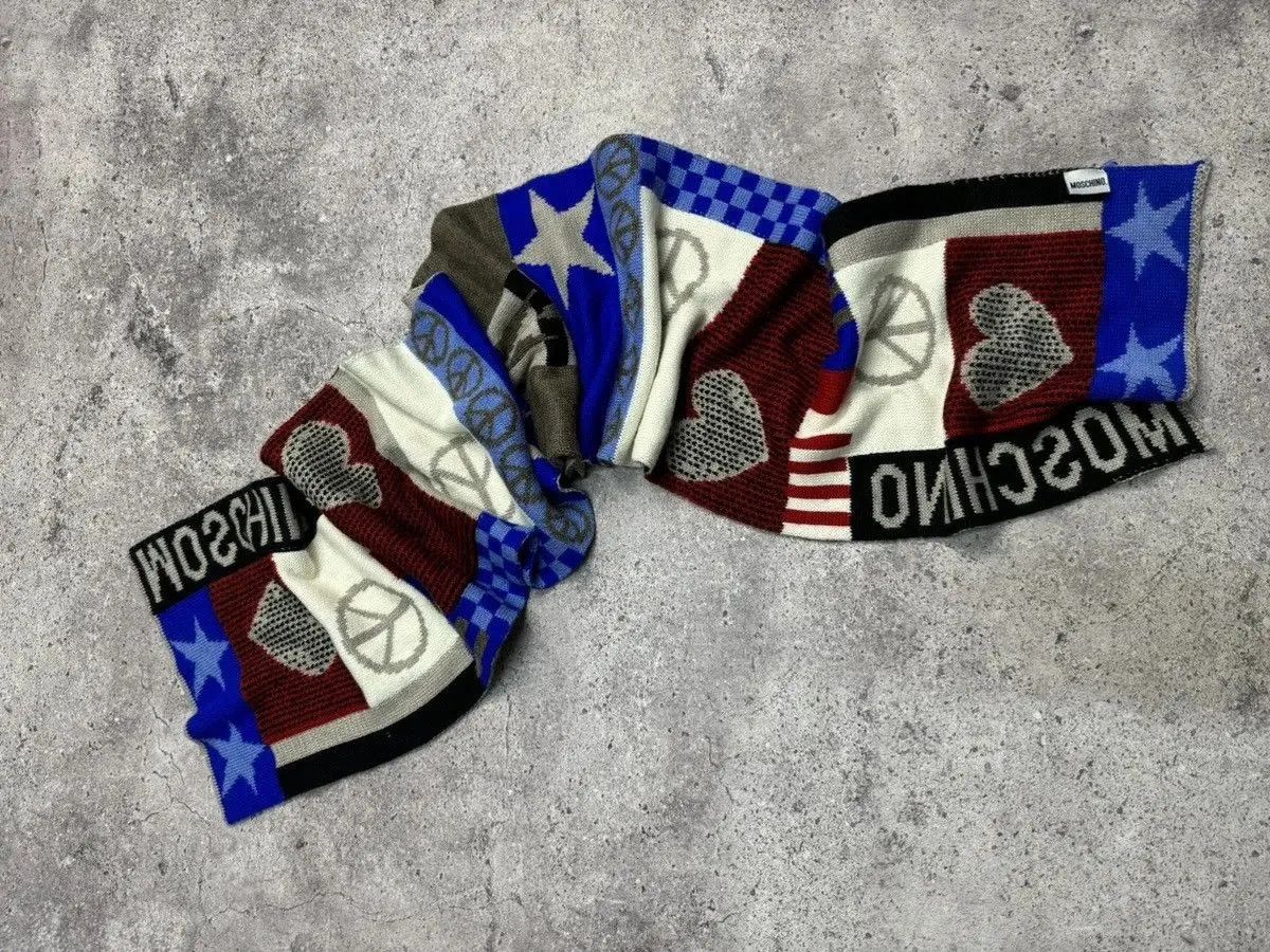 Vintage Vintage Moschino Scarf Multicolour Love Moschino wool Size ONE SIZE - 2 Thumbnail