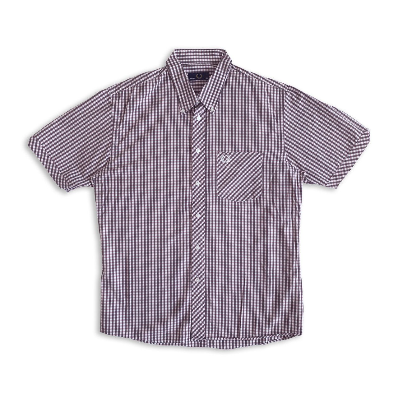 Fred Perry FRED PERRY Button Up Shirt Short Sleeve Casual Tee Check Size US L / EU 52-54 / 3 - 2 Thumbnail