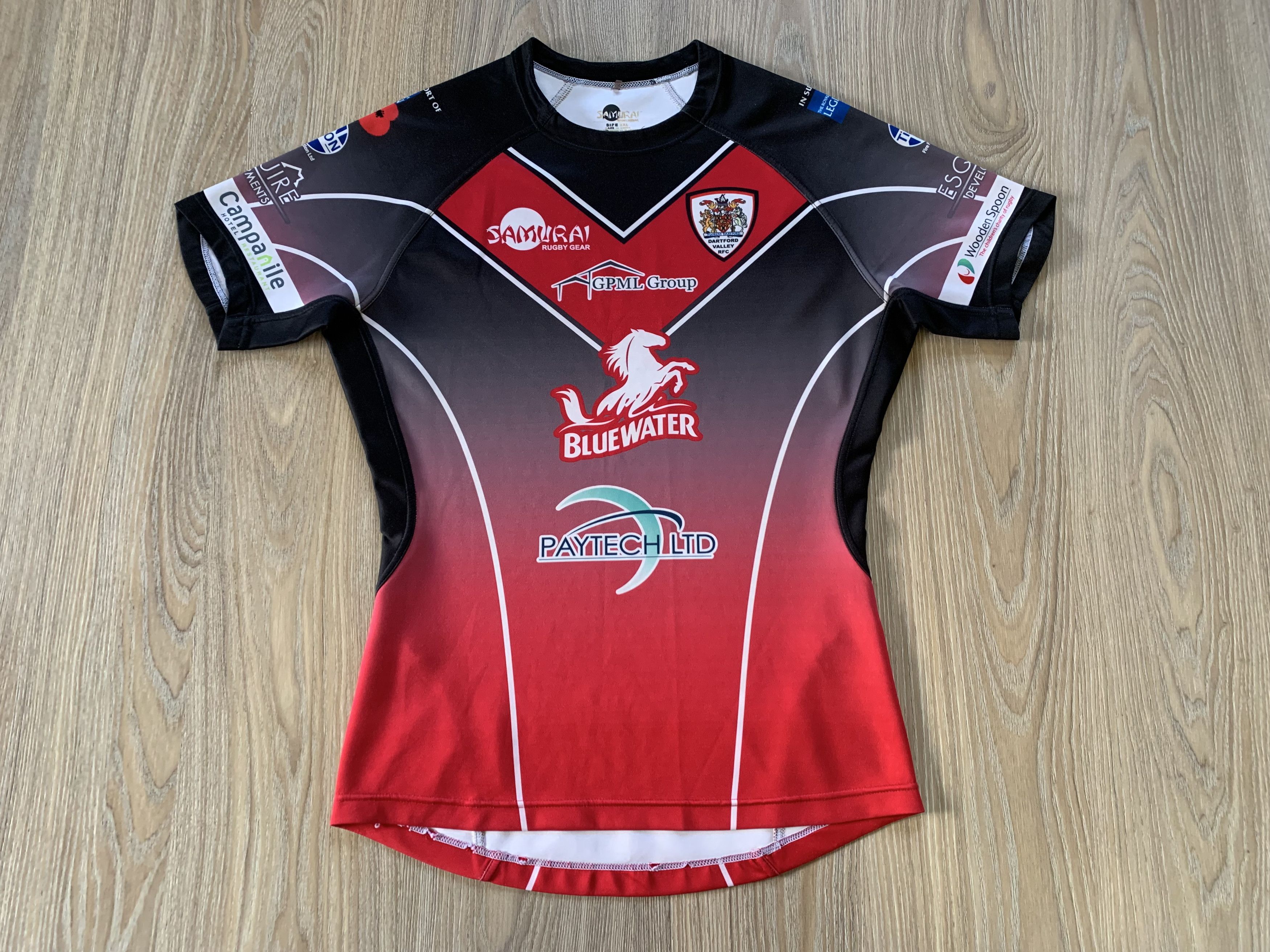 Sports Specialties Samurai Dartford Valley R.F.C. Rugby Shirt Size US M / EU 48-50 / 2 - 2 Thumbnail
