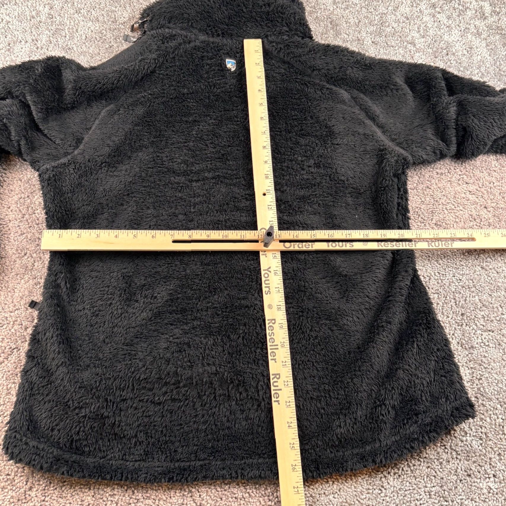 Vintage Kuhl Flight Jacket Women XL Black Zip Sherpa Fleece Stowaway Hood Cozy Gorp Size XL / US 12-14 / IT 48-50 - 5 Thumbnail
