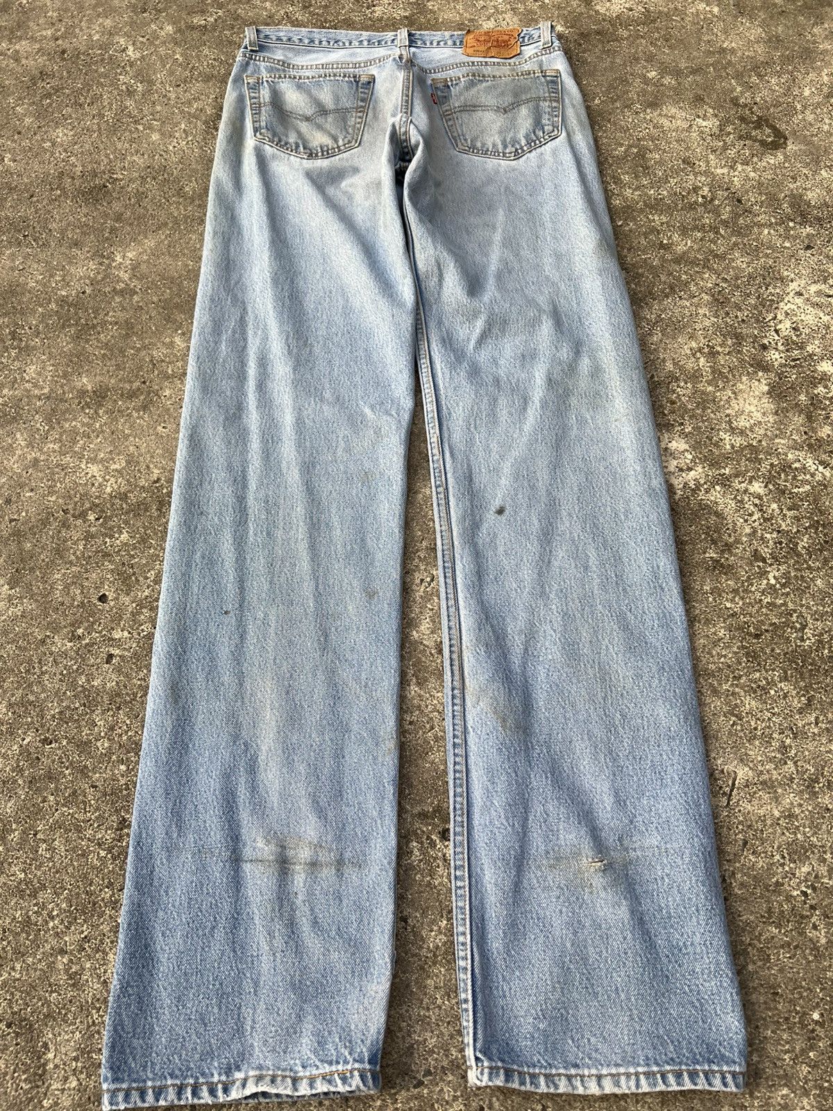 Levi's Vintage 90’s Levi’s 501xx Faded Distressed Mud Wash Jean#USA Size US 32 / EU 48 - 2 Thumbnail