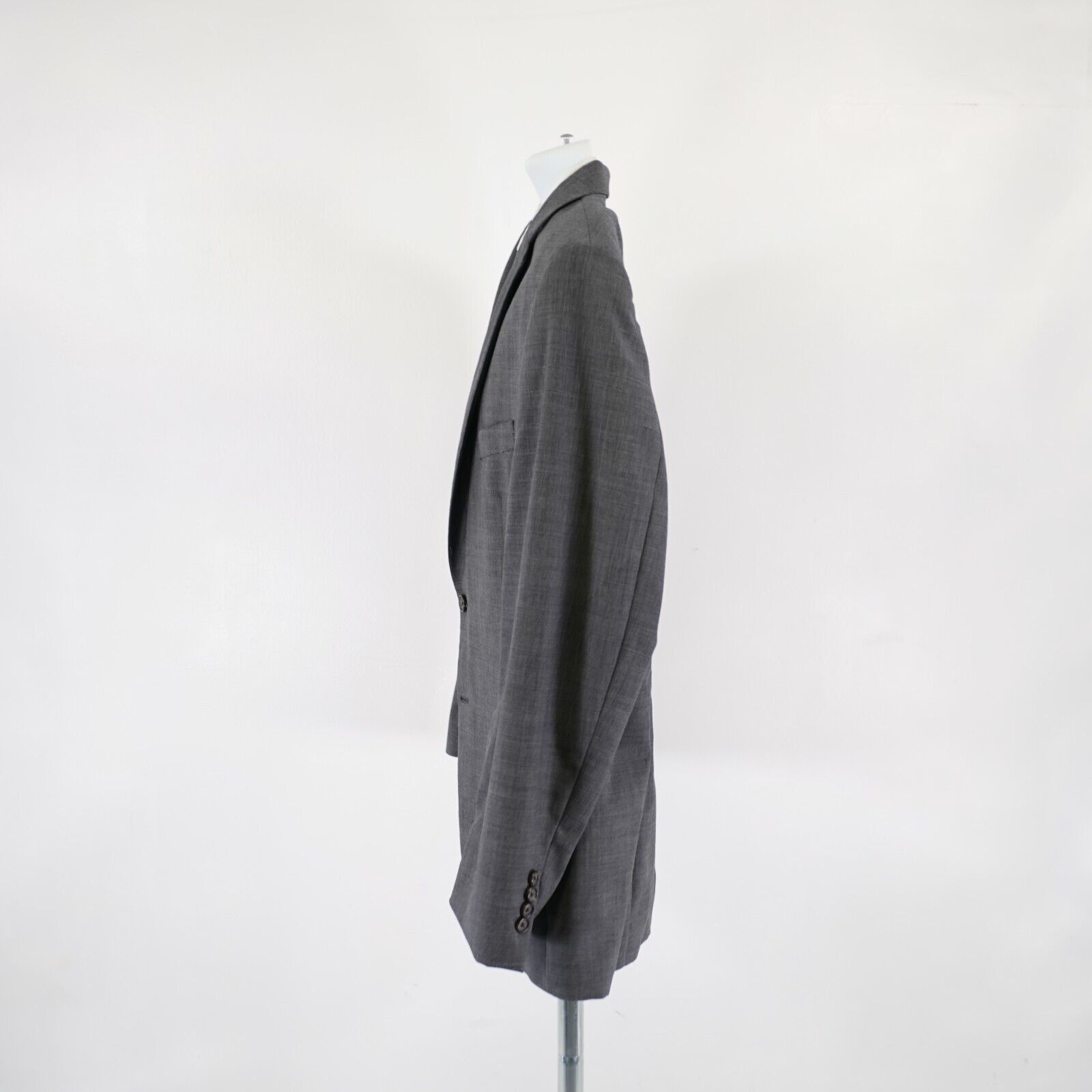 Lauren Ralph Lauren Lauren Ralph Lauren Wool Gray Sharskin 46R Blazer 2 Button T Size 46R - 5 Thumbnail