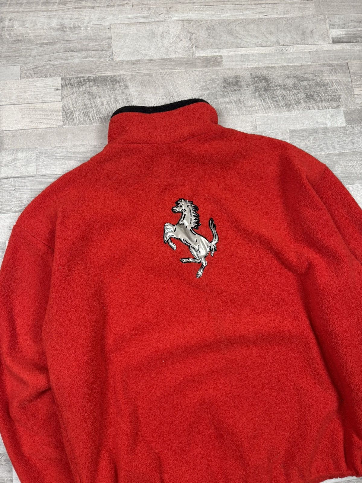 Ferrari Vintage 90s Ferrari Experience Fleece Red Jacket XL sz Size US XL / EU 56 / 4 - 3 Thumbnail
