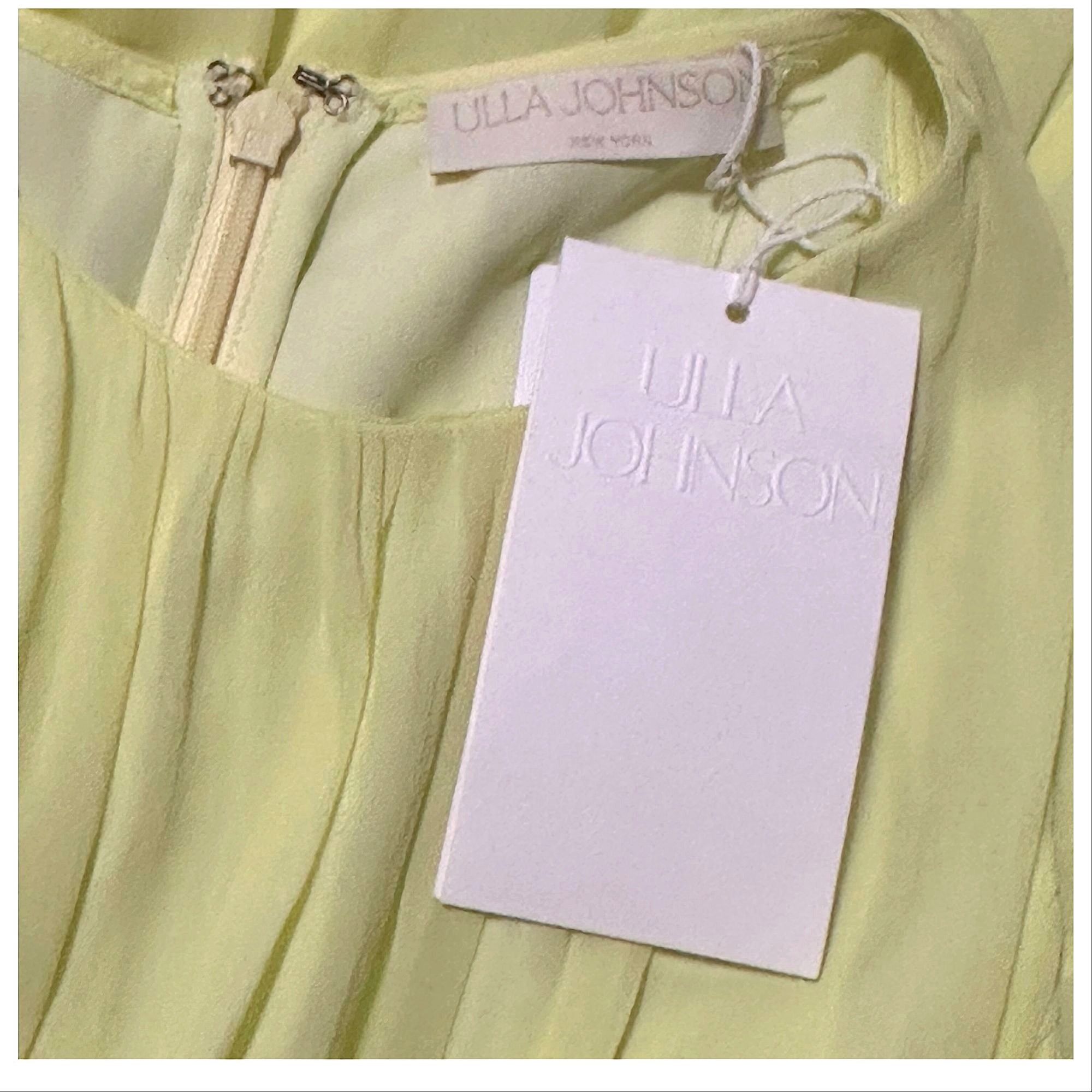 Ulla Johnson Ulla Johnson Adeline midi dress, Citron, Yellow, Size 4, NWT Size S / US 4 / IT 40 - 3 Thumbnail