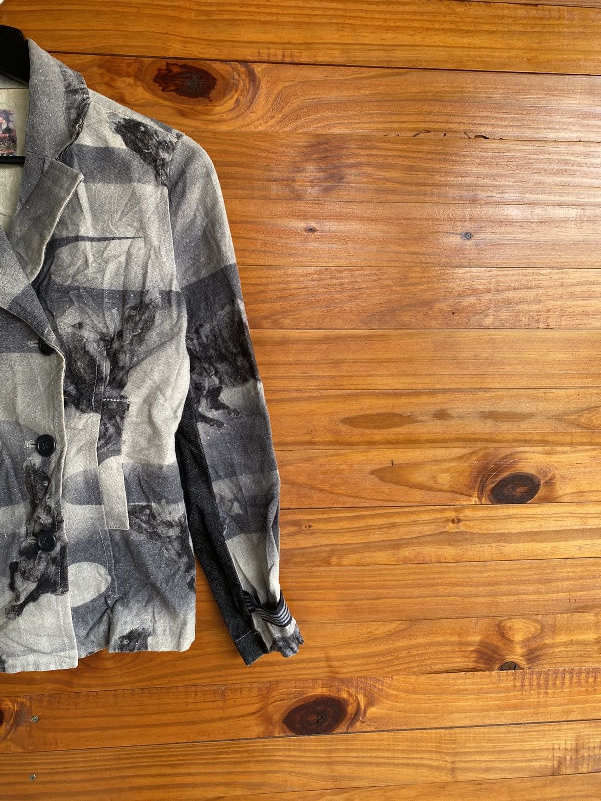 Japanese Brand Coromo by Deco Sugai Hemp Blend Printed – Japanese Artwear Size S / US 4 / IT 40 - 10 Thumbnail