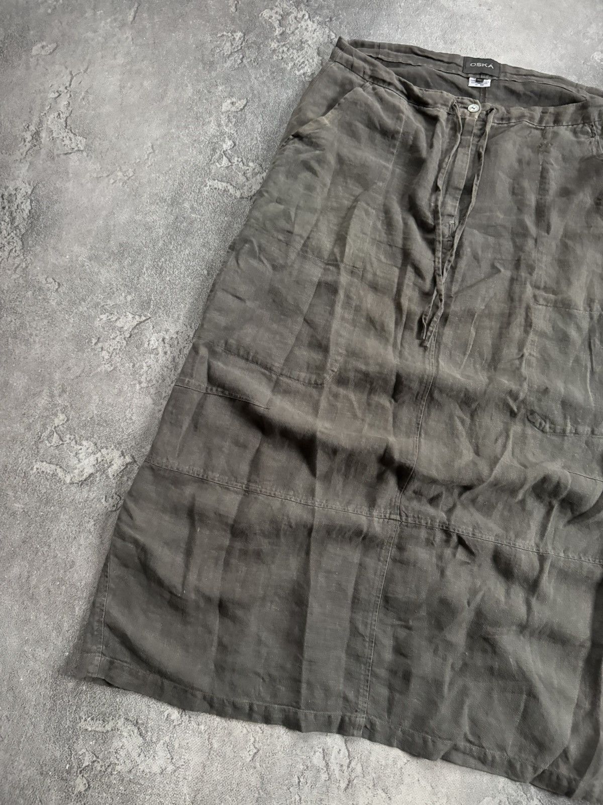 OSKA Oska III size linen avantgarde long relaxed skirt Size 28" / US 6 / IT 42 - 8 Thumbnail
