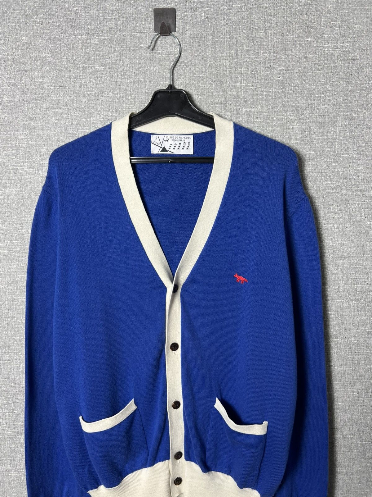 Maison Kitsune Maison Kitsune Button Cardigan Sweater Embroidered Fox Logo Size US L / EU 52-54 / 3 - 2 Thumbnail