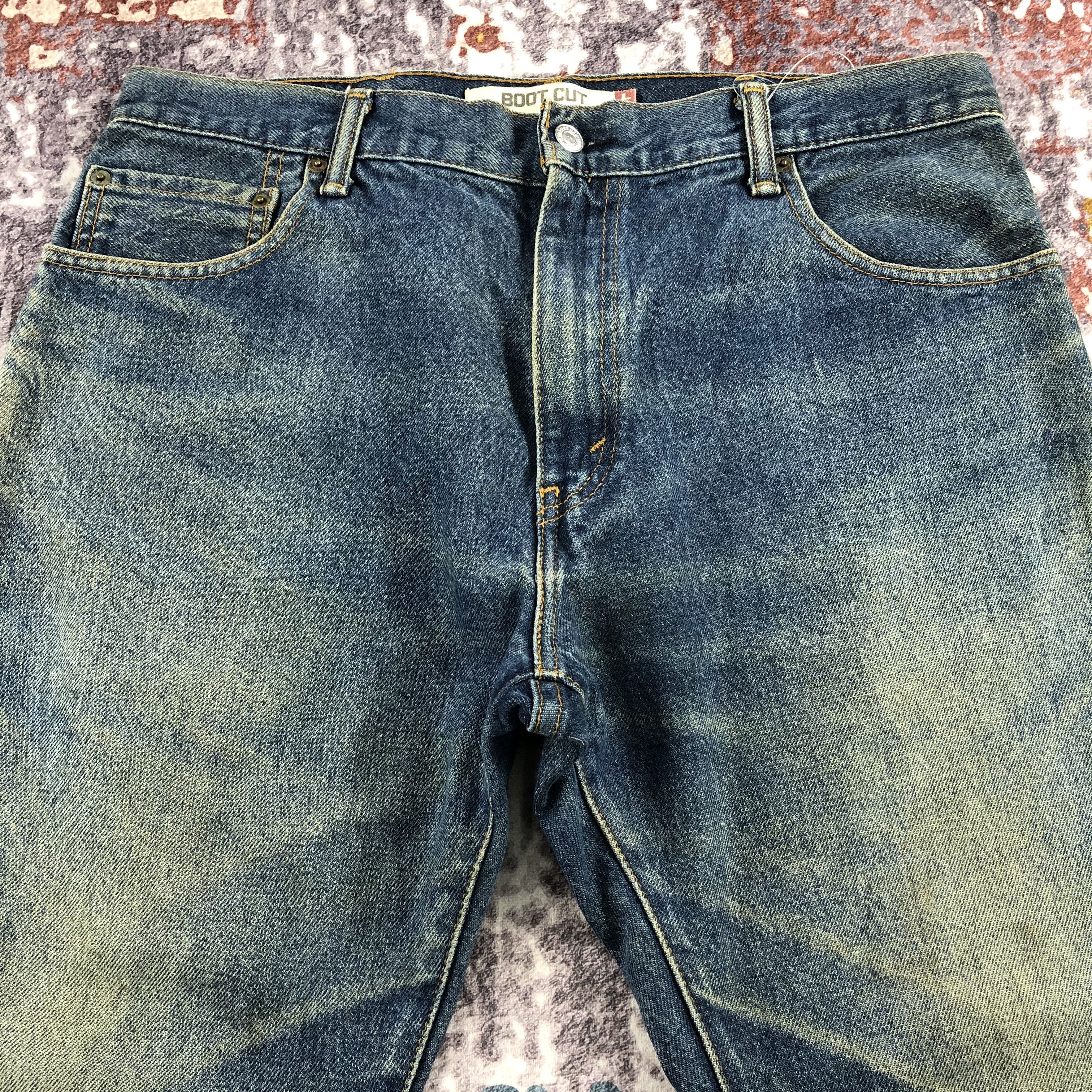 Levi's × Vintage Vintage Blue Wash Levis 517 Flare Jeans-JM2129 Size US 35 - 3 Thumbnail