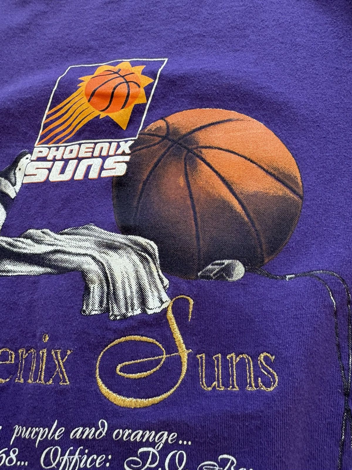 Nutmeg Phoenix Suns Nutmeg Mills Vintage 90s Single Stitch Tee XL Size US XL / EU 56 / 4 - 9 Thumbnail