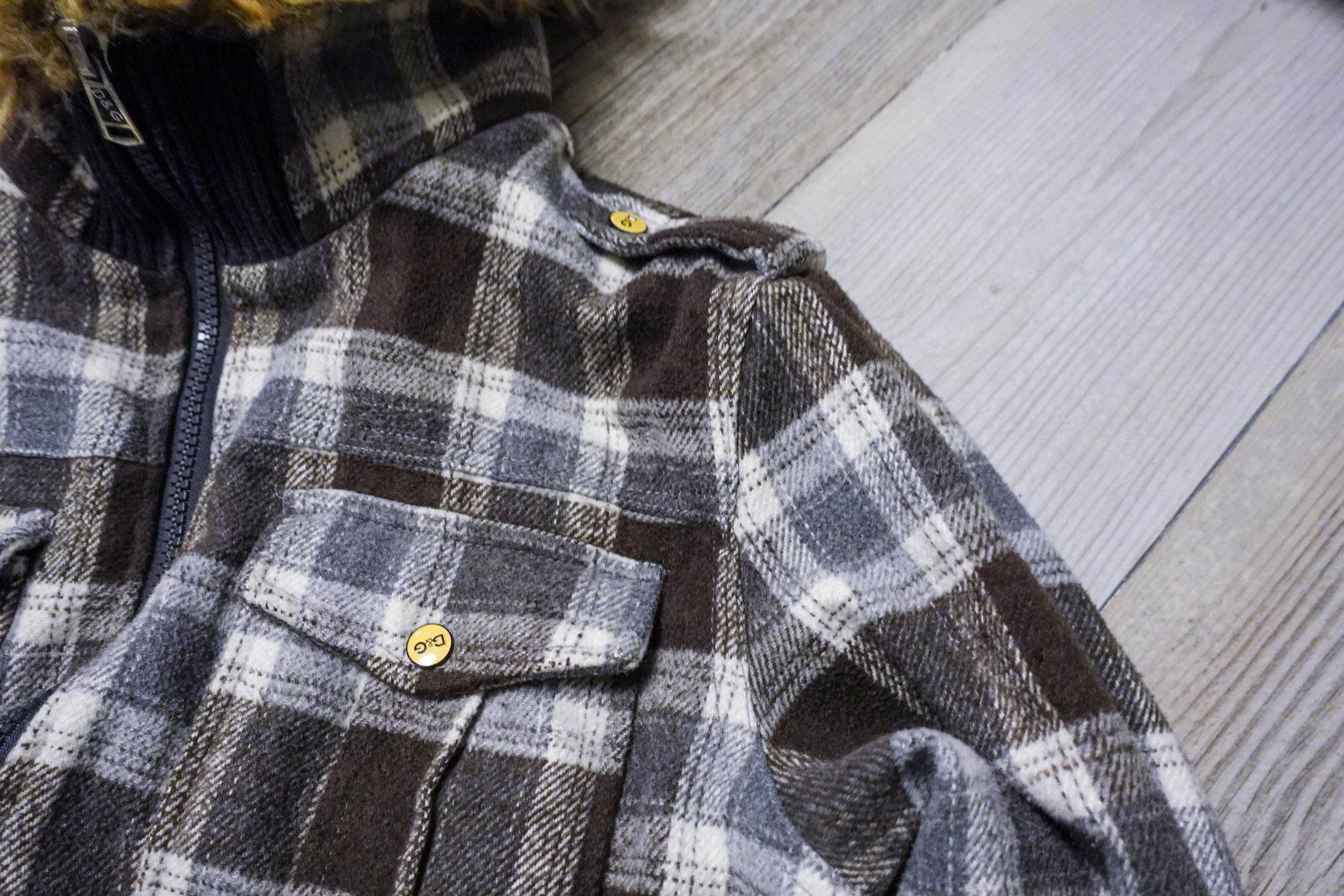 Hysteric Glamour Y2K 2010s Style Jacket Fur Checkered Size US XL / EU 56 / 4 - 5 Thumbnail