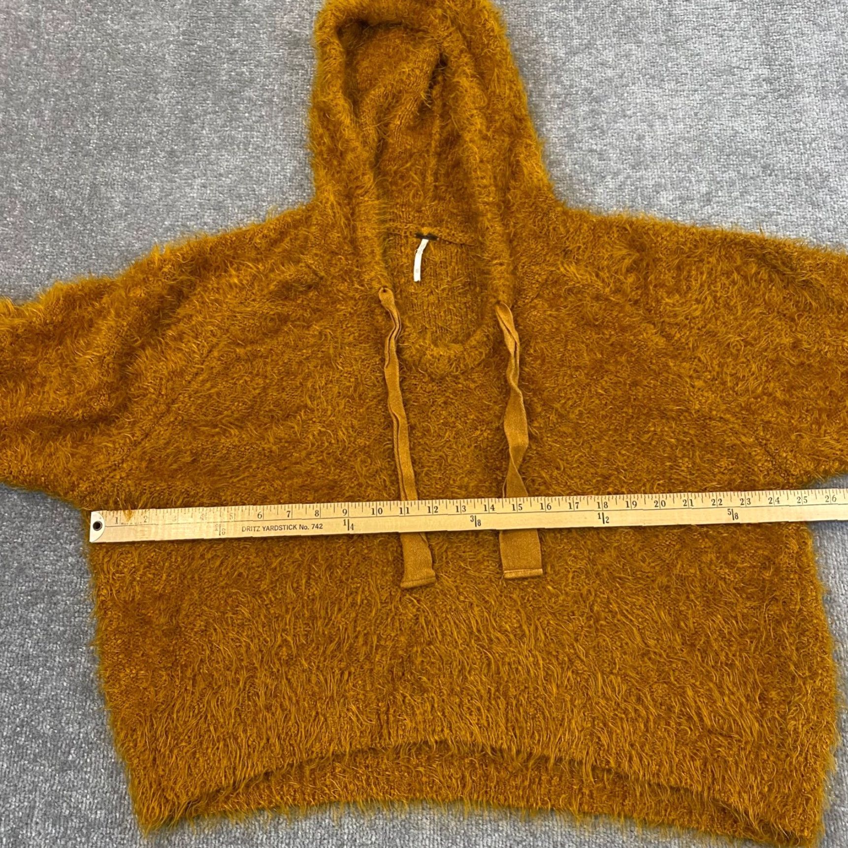 Free People Free People Hoodie Womens XS Copper Hooded Oversized Light as a Feather Fuzzy Size XS / US 0-2 / IT 36-38 - 5 Thumbnail