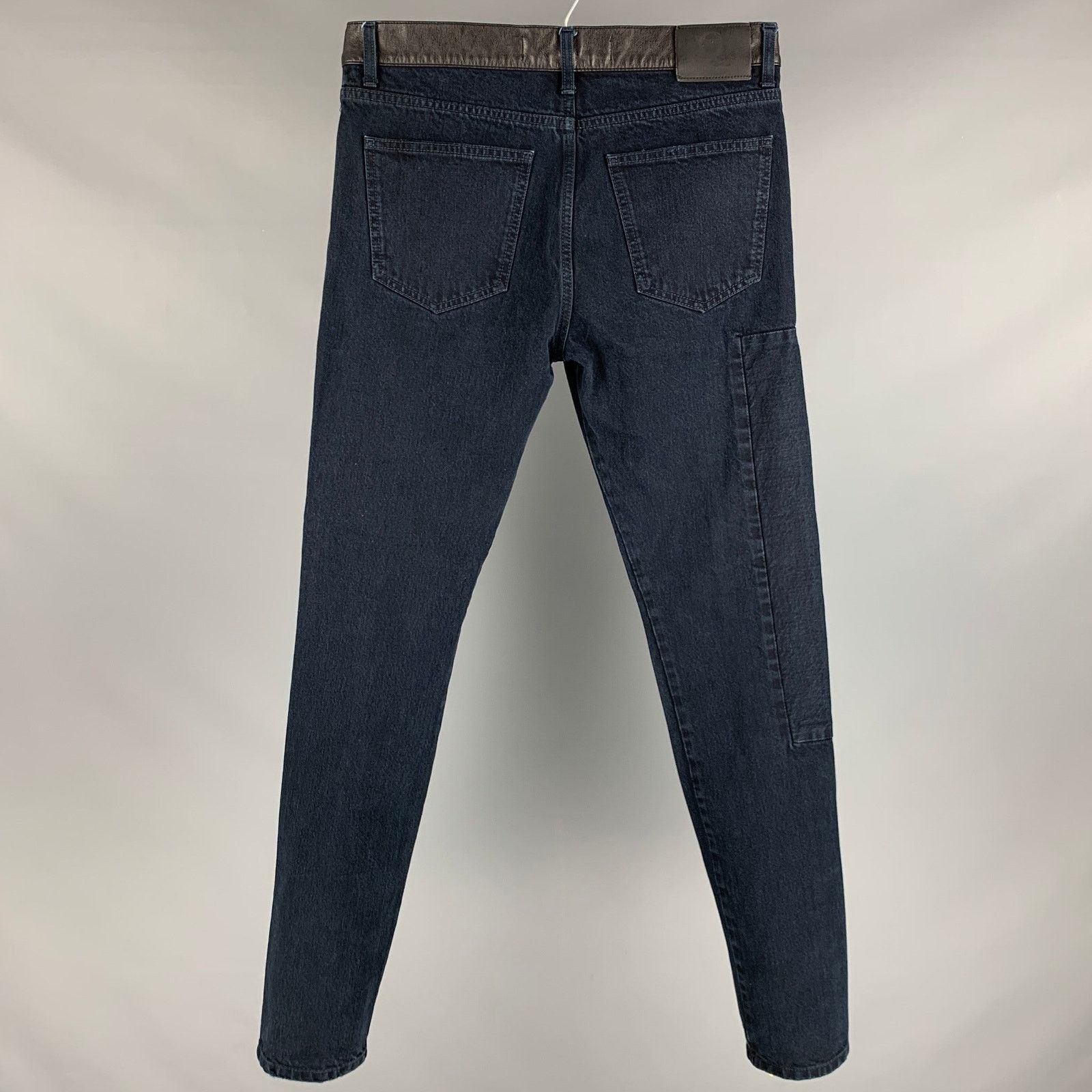 McQ Alexander McQueen Size 32 Navy Distressed Cotton Jeans Size US 32 / EU 48 - 3 Thumbnail