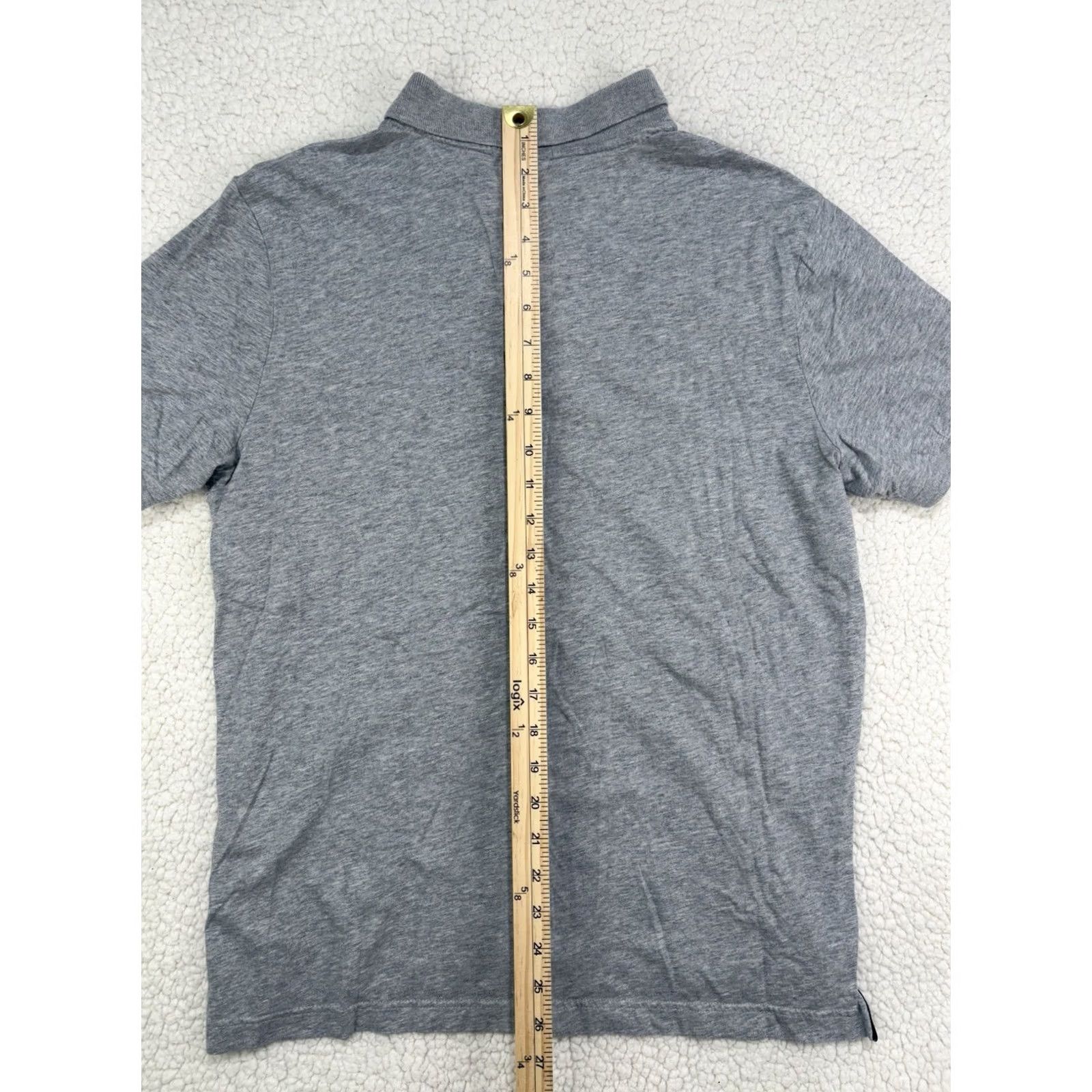 Nike VINTAGE Nike Shirt Polo Short Sleeve Swoosh Gray Mens M Size US M / EU 48-50 / 2 - 7 Thumbnail