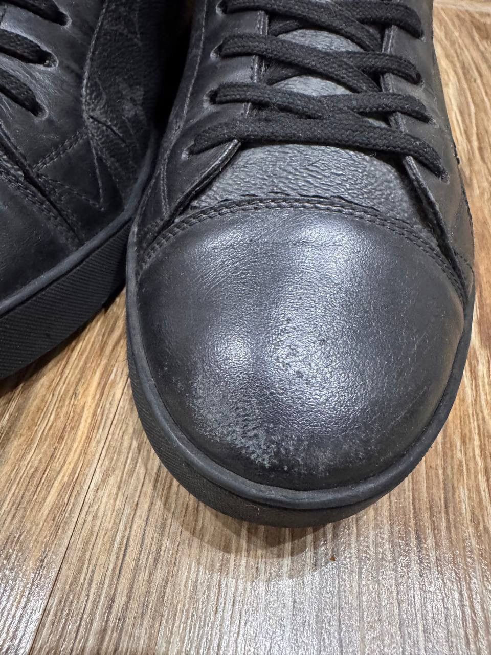 Louis Vuitton Louis Vuitton Match Up Black Monogram Canvas Sneakers Size Size US 6.5 / EU 39-40 - 4 Thumbnail