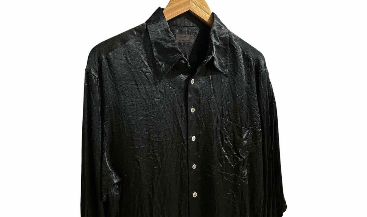If Six Was Nine × Japanese Brand 🔥Sick Y2K Comme Ca Du Mode Men Shirt Black Sheer Size US L / EU 52-54 / 3 - 10 Thumbnail