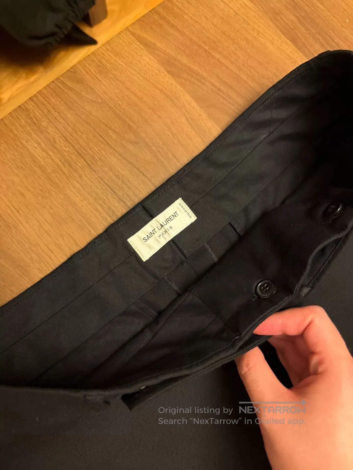 Saint Laurent Paris Saint Laurent 21SS Black Basic Trousers. Size US 32 / EU 48 - 3 Thumbnail