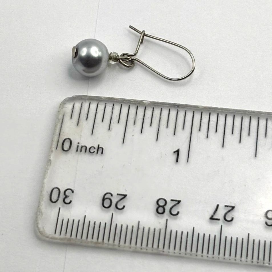Other Silver Pearl Earrings Size ONE SIZE - 2 Thumbnail