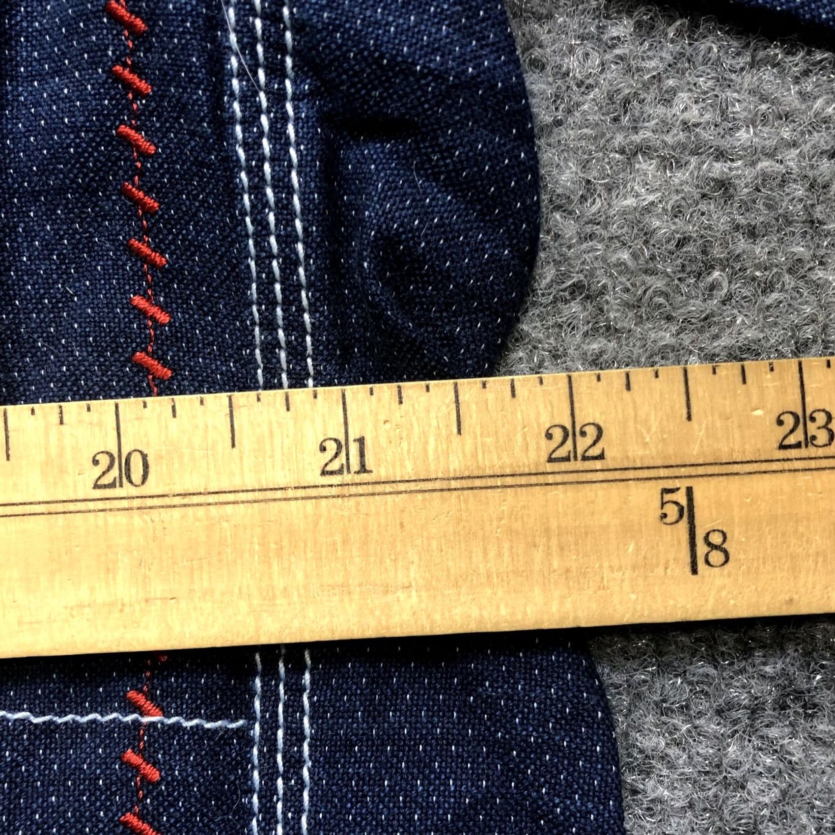 Robert Graham Robert Graham Jeans Shirt Mens Large Blue Denim Long Sleeve Button Up Pockets Size US L / EU 52-54 / 3 - 3 Thumbnail