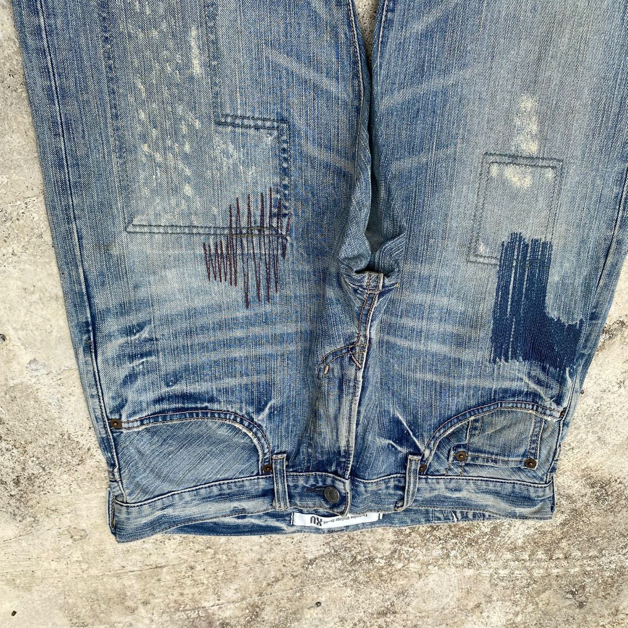 Vintage Exclusive Model XU Edwin Patchwork Denim
