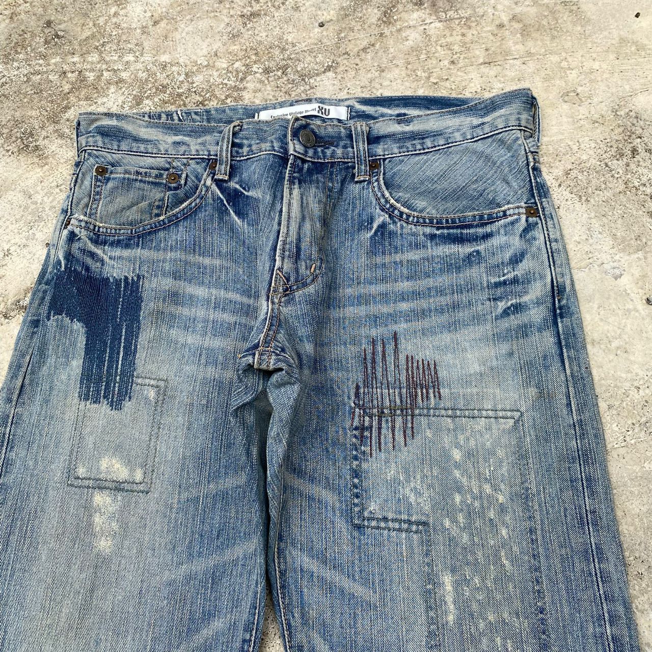 Edwin Vintage Exclusive Model XU Edwin Patchwork Denim Size US 31 - 16 Thumbnail