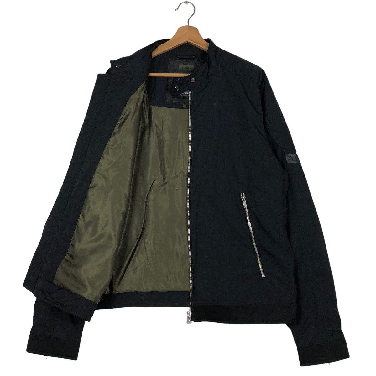 Diesel 🔥Biker Jacket Diesel Zipper Jacket Bondage Parachute Design Size US XXL / EU 58 / 5 - 11 Thumbnail