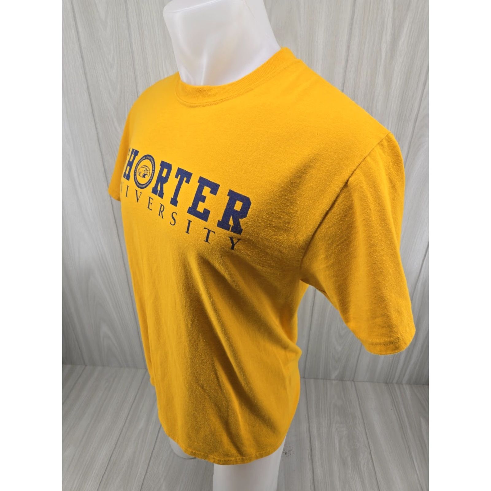 Port & Company VINTAGE Port & Company Short Sleeve T-Shirt Mens University Shirt Yellow M 19.5 Shoulder to Shoulder 28" Down Back Size US M / EU 48-50 / 2 - 5 Thumbnail