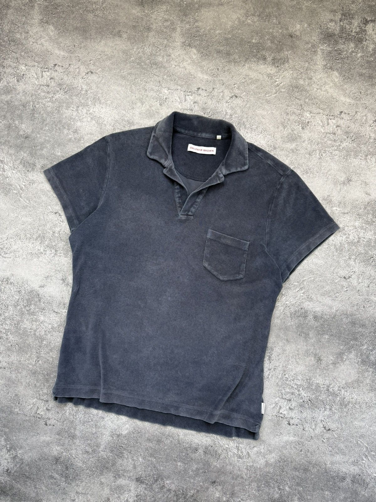 Orlebar Brown Orlebar Brown Velour Polo T-Shirt Luxury Old Money Size US L / EU 52-54 / 3 - 2 Thumbnail