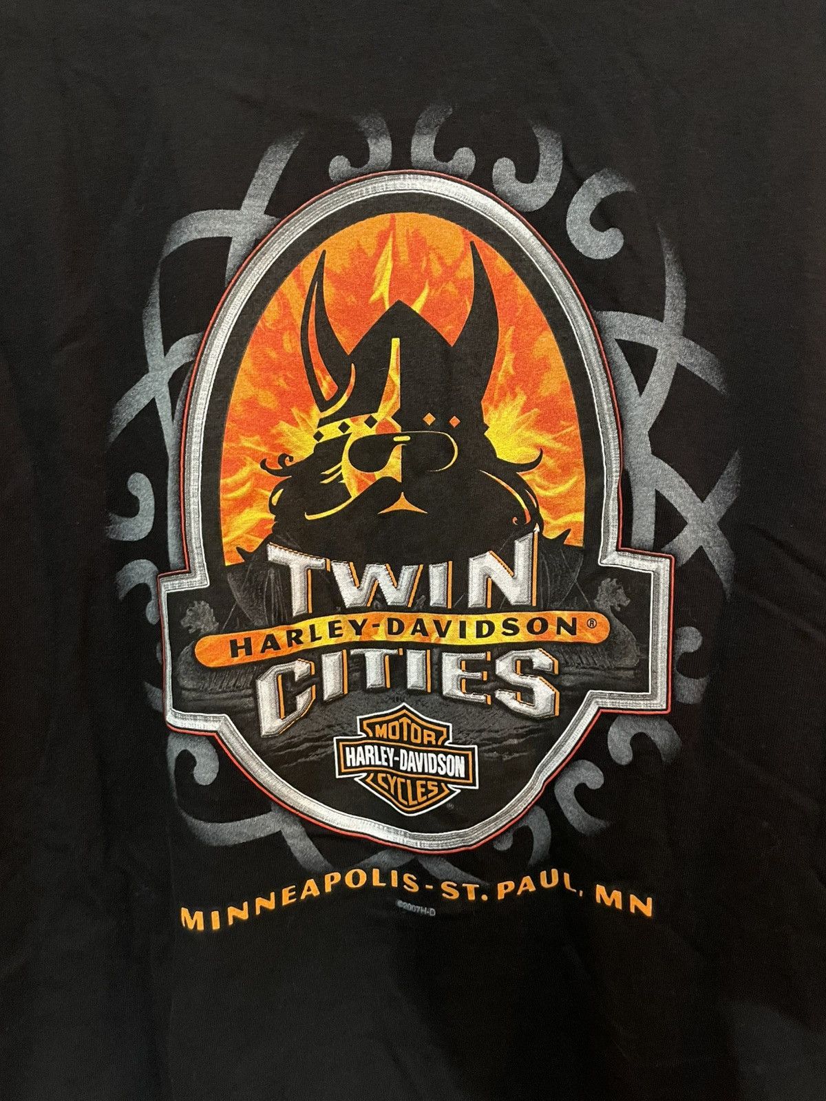 Harley Davidson Harley Davidson Flame Logo tee Size US XL / EU 56 / 4 - 4 Thumbnail