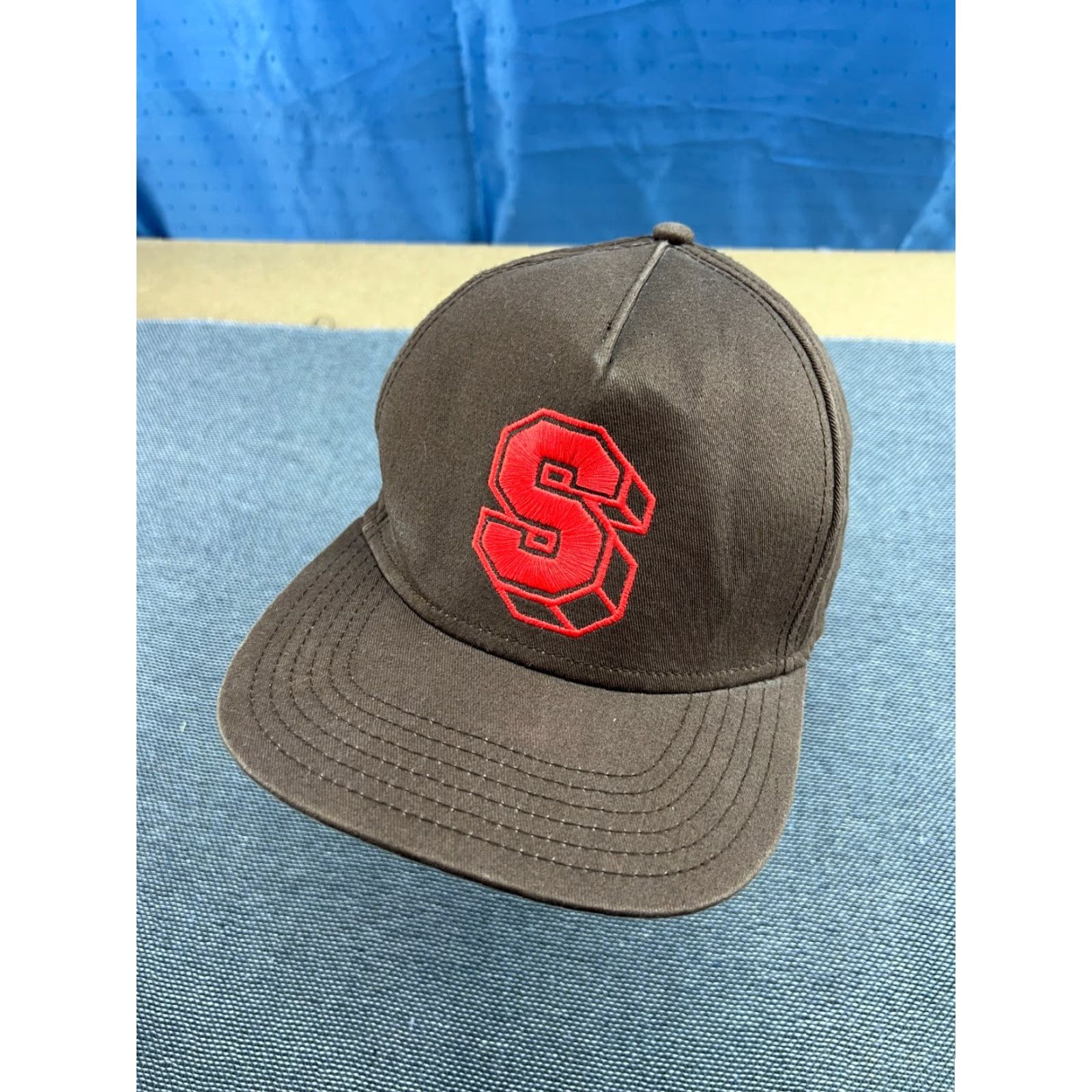 Logo 7 STUSSY S Logo Brown Baseball Cap One Size Adjustable Hat Unisex Adults Canvas 100% Cotton Vintage? (no) Size ONE SIZE - 2 Thumbnail