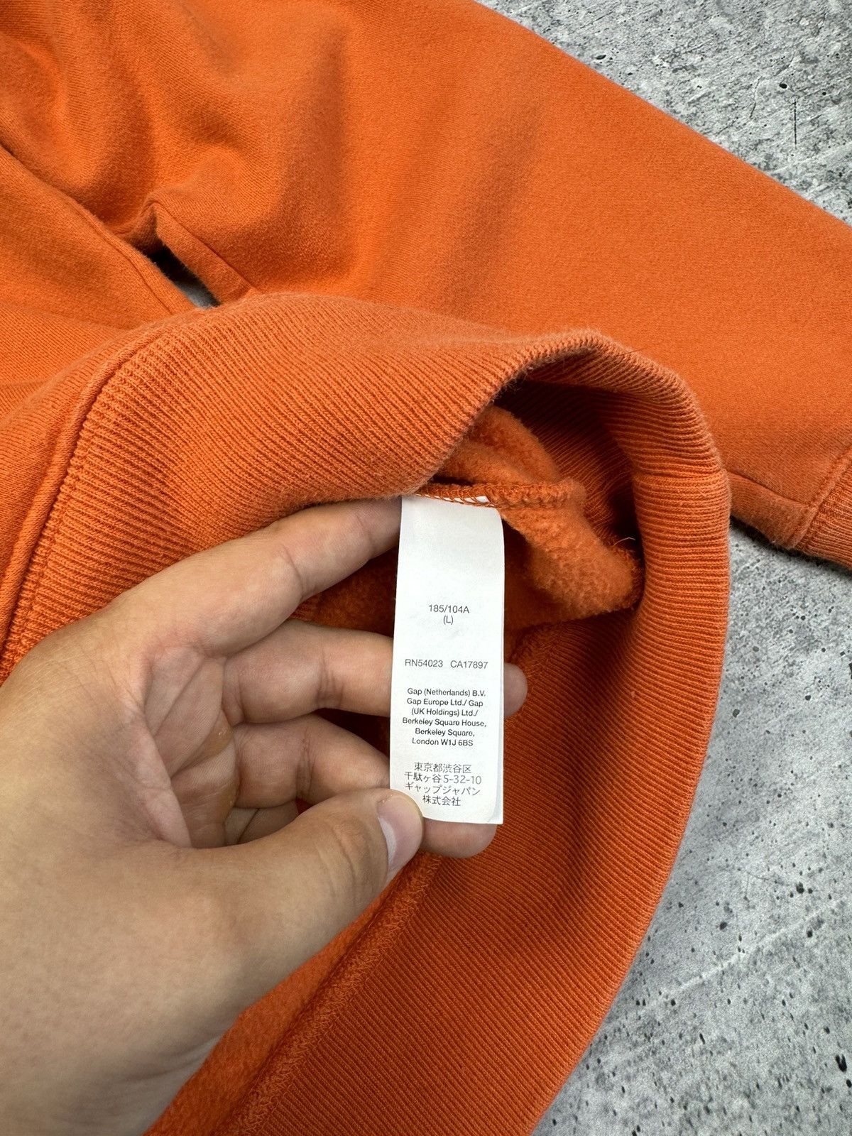 Gap × Vintage Vintage Gap Orange Hot Big Logo Y2K Style Hoodie Sweatshirt Size US L / EU 52-54 / 3 - 10 Thumbnail
