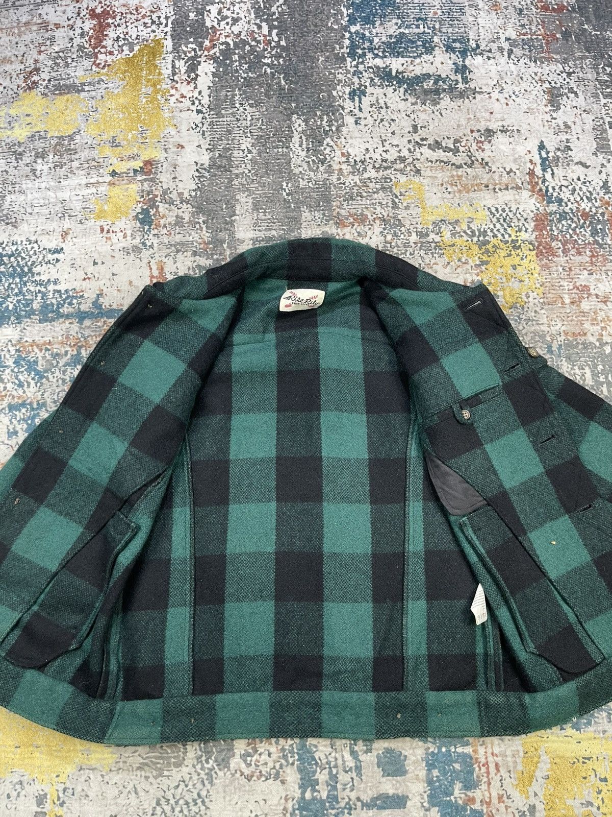 Japanese Brand Vintage Rise Lily Tartan Plaid Green Jacket Size US S / EU 44-46 / 1 - 10 Thumbnail