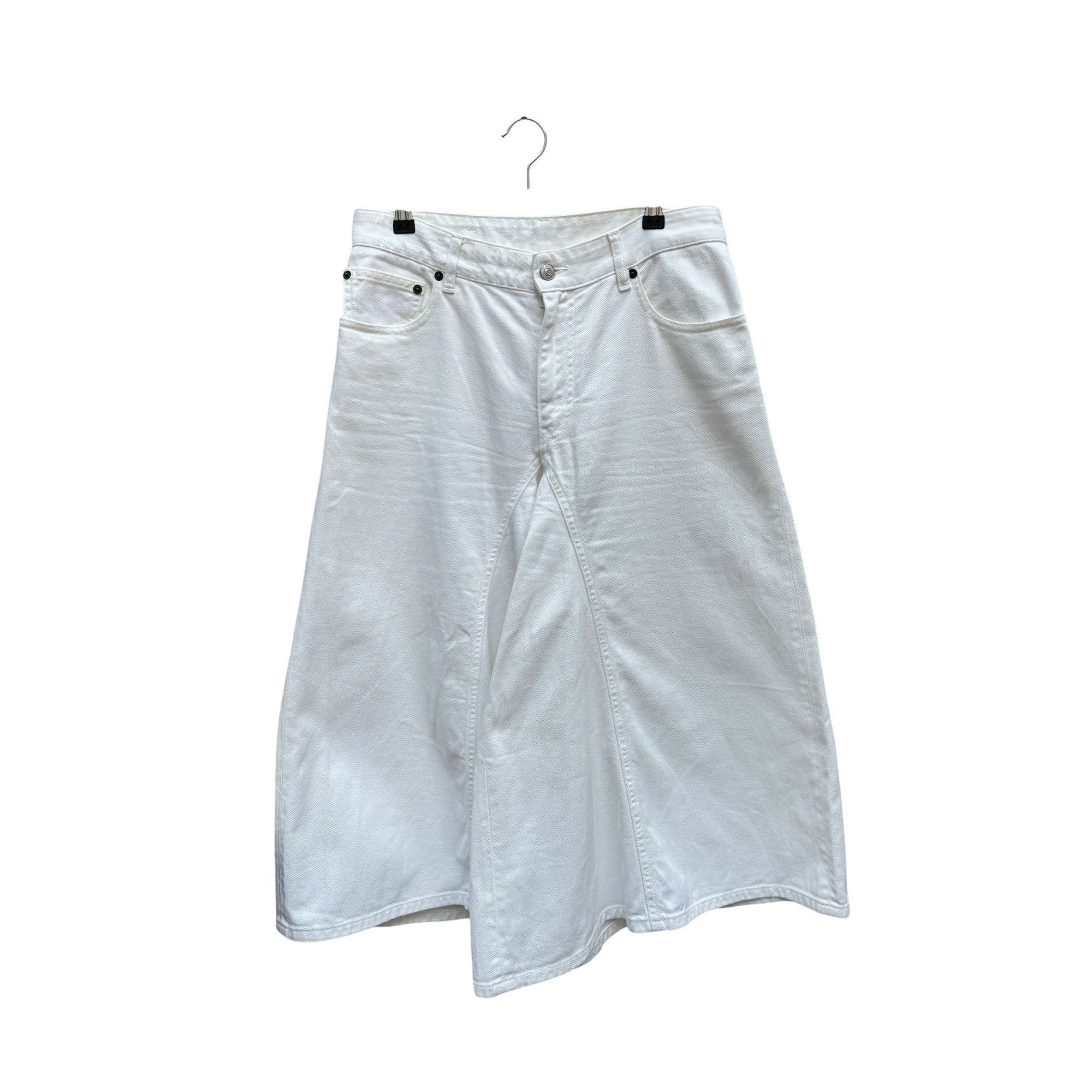 Maison Margiela White Denim Wide Leg Jeans Size 28" / US 6 / IT 42 - 1 Thumbnail