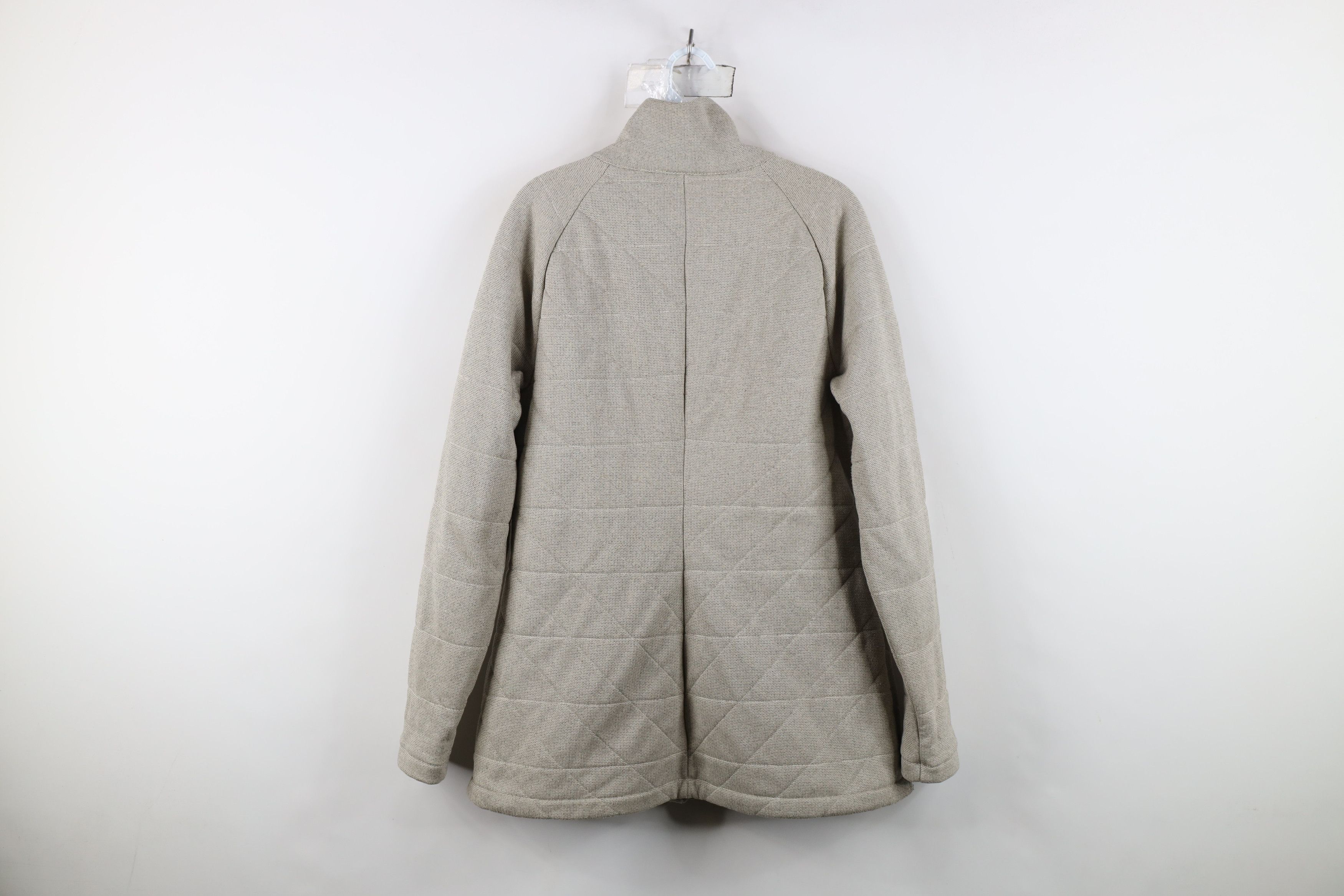 The North Face The North Face Spell Out Quilted Zip Fleece Jacket Beige Size L / US 10 / IT 46 - 13 Thumbnail