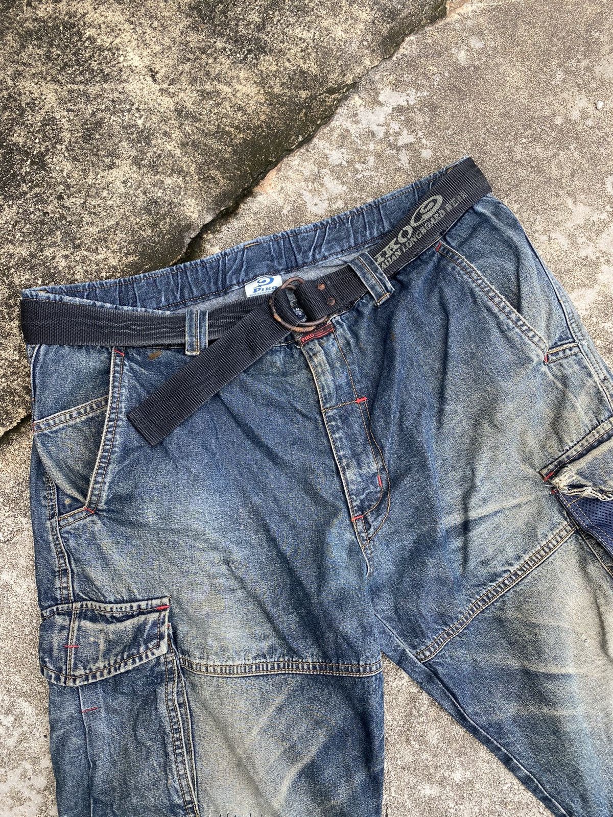 Vintage Vintage Distressed Piko Shorts Surfwear Hip Hop Jorts Pants Size US 37 - 3 Thumbnail