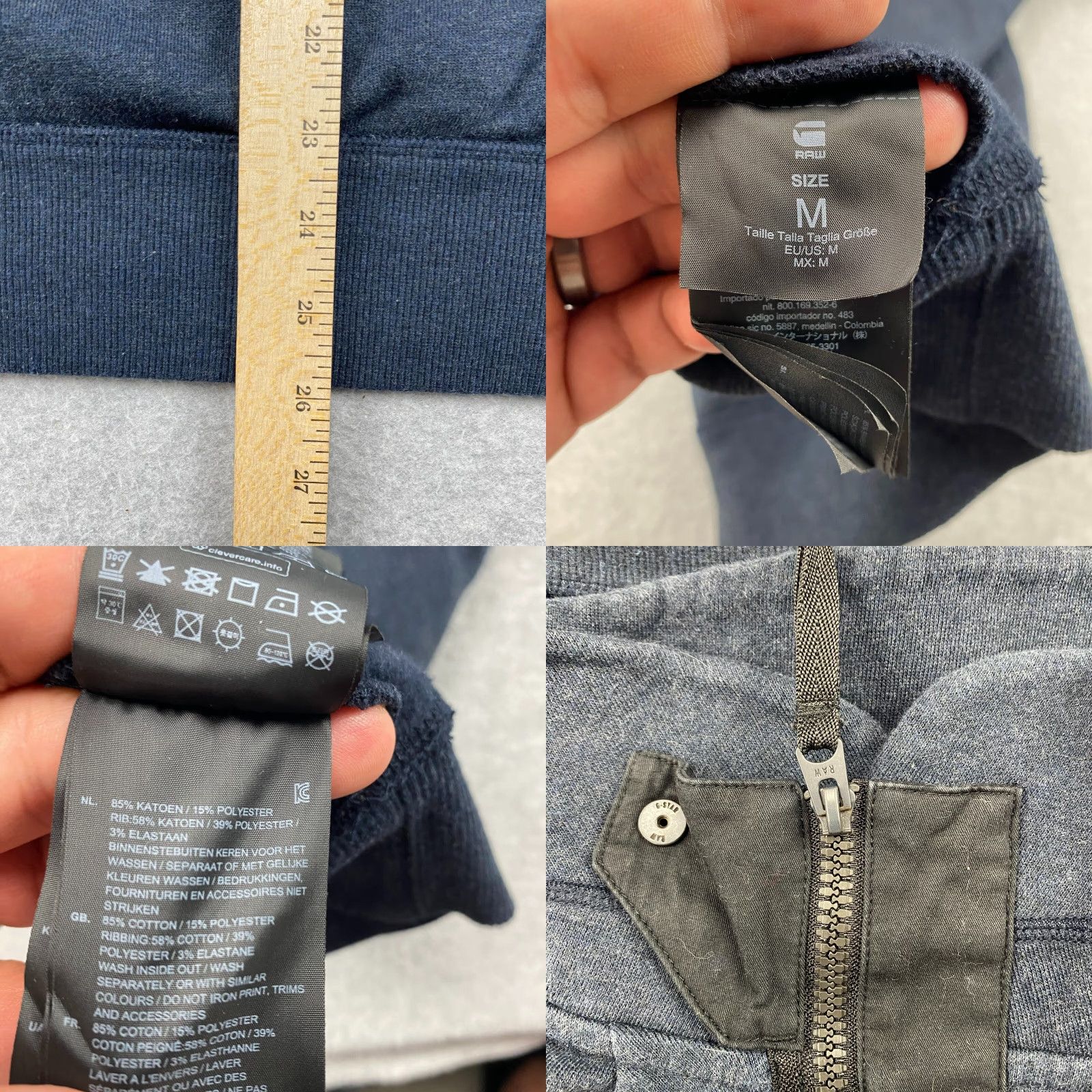 Vintage G Star Raw Sweater Men M Blue 1/2 Zip Pullover Mock Neck Fleece Long Sleeve Pullover Casual Men Blue 1/2 Zip Zipper Logo 1990s? Size US M / EU 48-50 / 2 - 9 Thumbnail