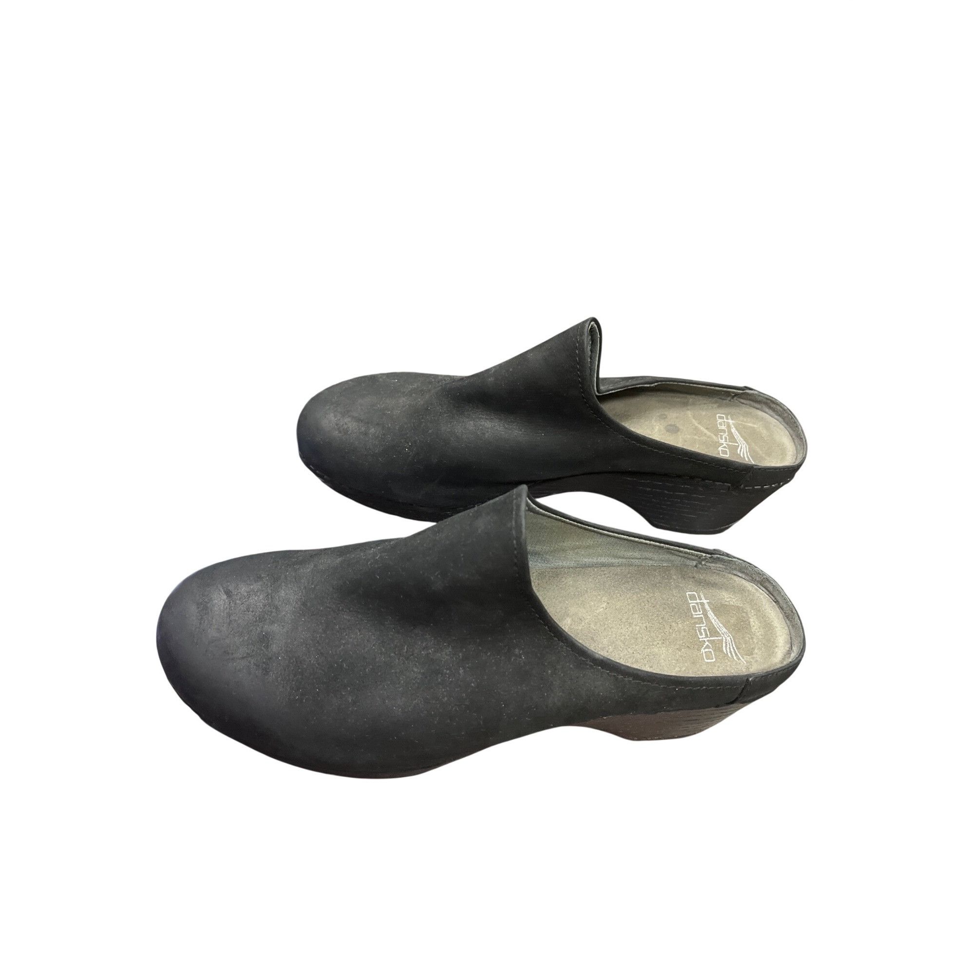 Dansko Dansko wms black leather slip on sandals mules clogs size 10 Size US 10.5 / IT 40.5 - 4 Thumbnail