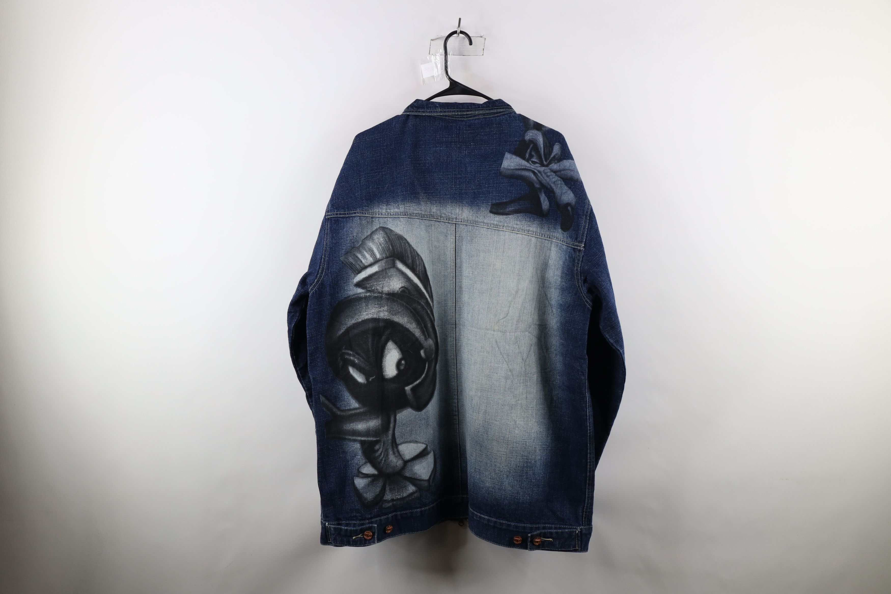 Vintage Vintage 90s Lot 29 Looney Tunes Bugs Bunny Denim Jean Jacket Size US XXL / EU 58 / 5 - 11 Thumbnail