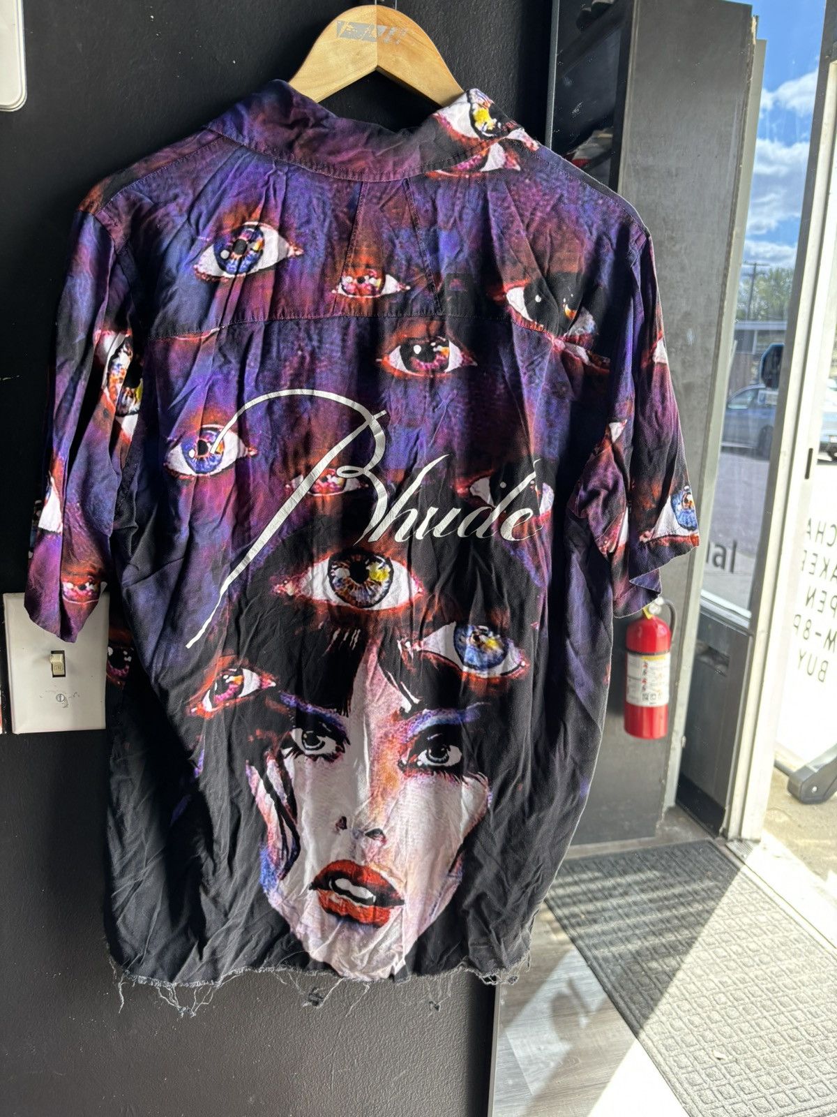 Rhude Rhude purple eyes button-up shirt Size US M / EU 48-50 / 2 - 2 Thumbnail