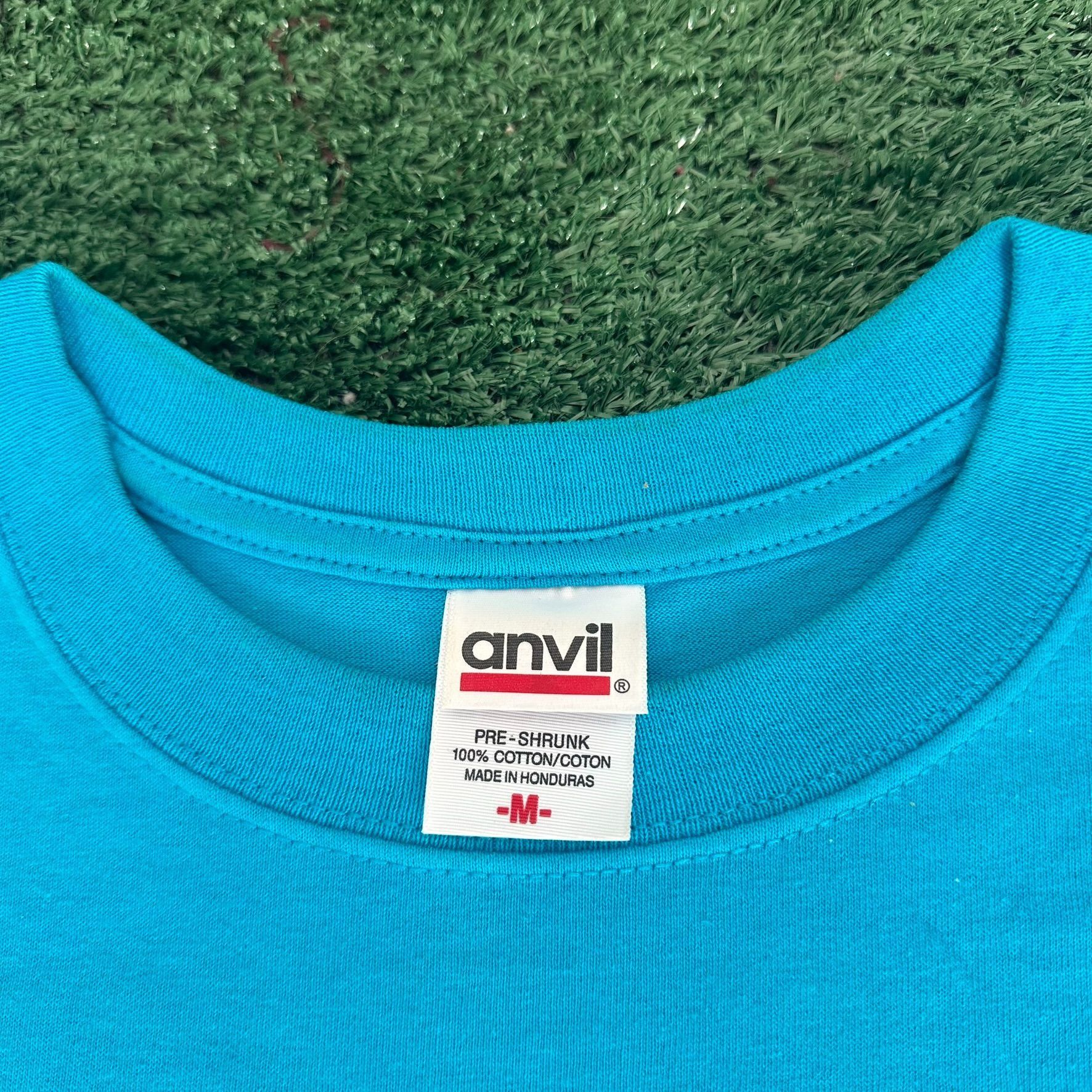Anvil Vintage Y2K Moonshine Rod Run Car Show T-Shirt Blue M Retro Size US M / EU 48-50 / 2 - 8 Thumbnail