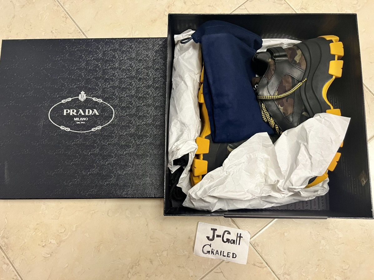 Prada PRADA PEGASUS SNEAKERS CAMO BLACK Size US 8 / EU 41 - 3 Thumbnail