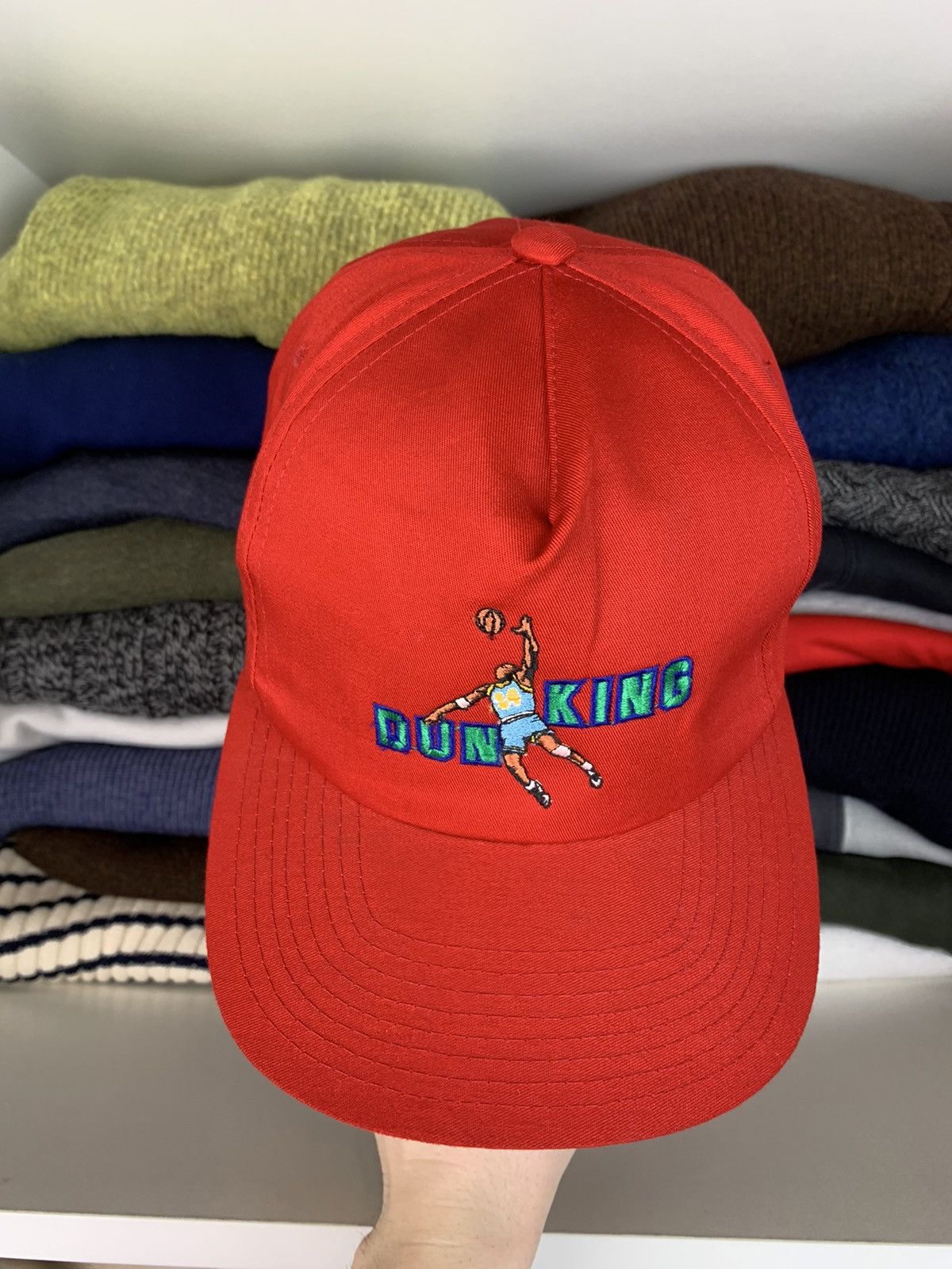 Vintage Vintage 90s Dunking Basketball Big Logo Cap Hat Size ONE SIZE - 2 Thumbnail
