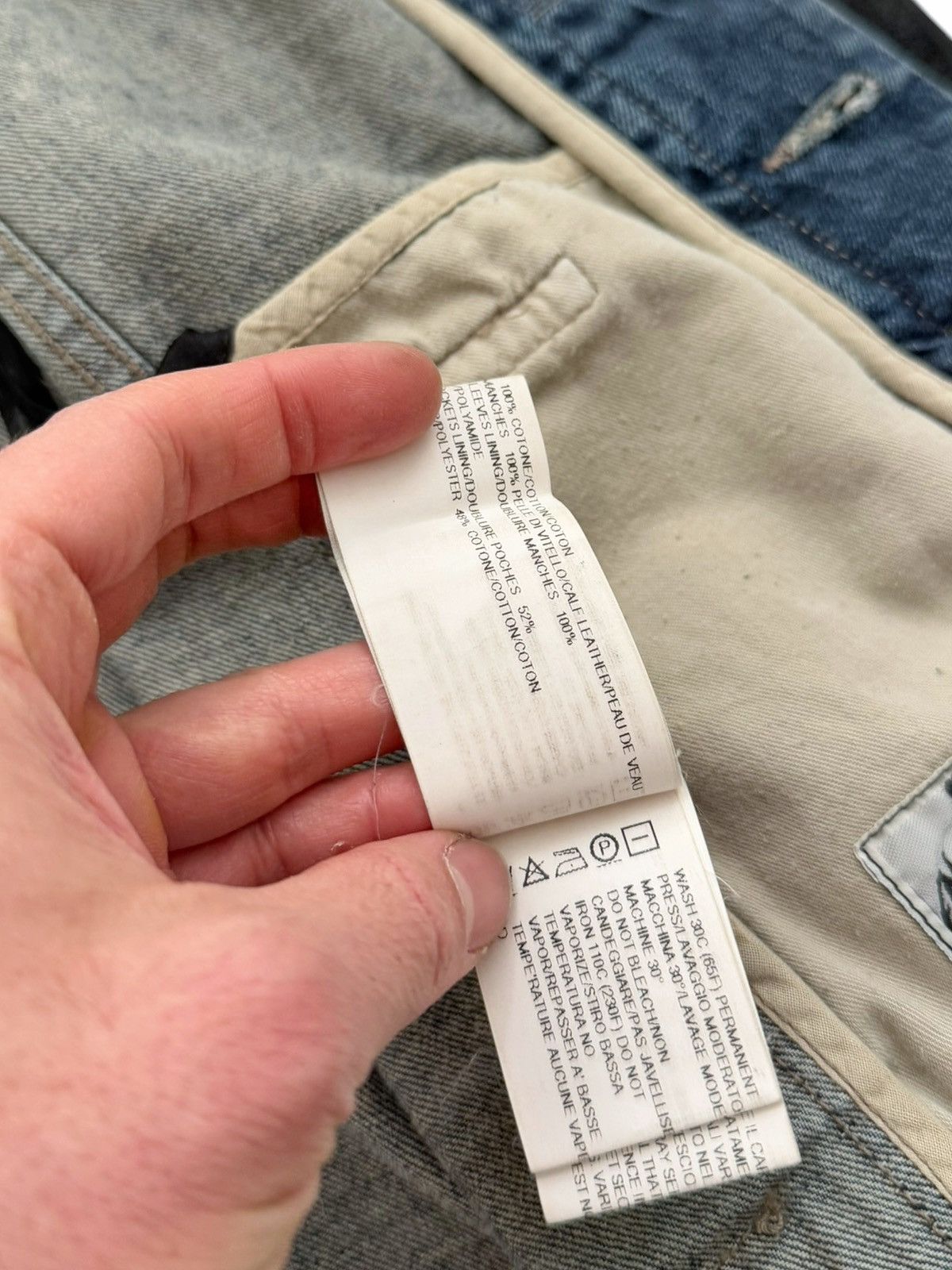 Rick Owens RARE Crust Oil Calf Stooge Denim Hybrid Trucker Jacket Size US M / EU 48-50 / 2 - 10 Thumbnail