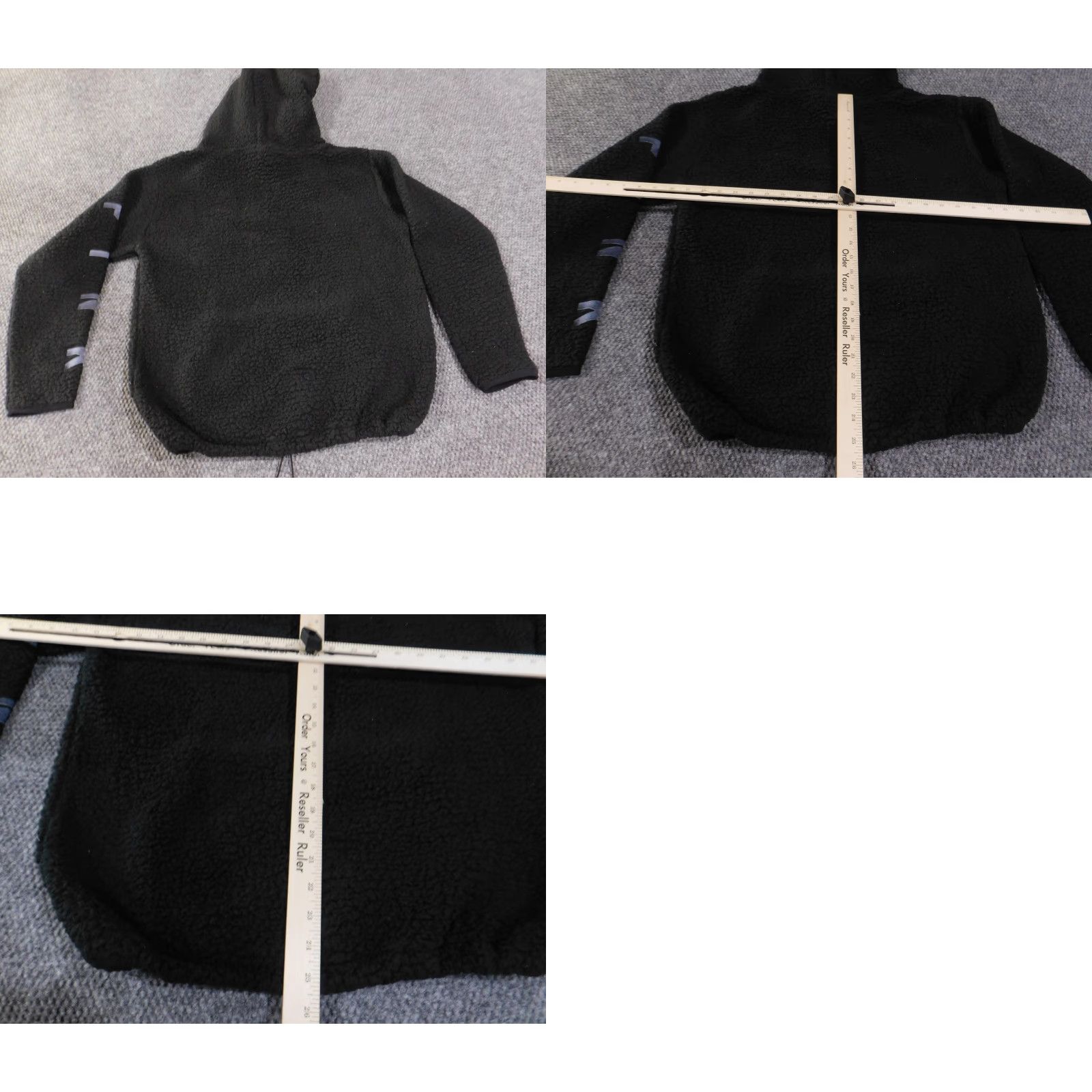 Pinko PINK Victoria's Secret Hoodie Womens Medium Black Sherpa Fleece Pullover Teddy Size M / US 6-8 / IT 42-44 - 9 Thumbnail