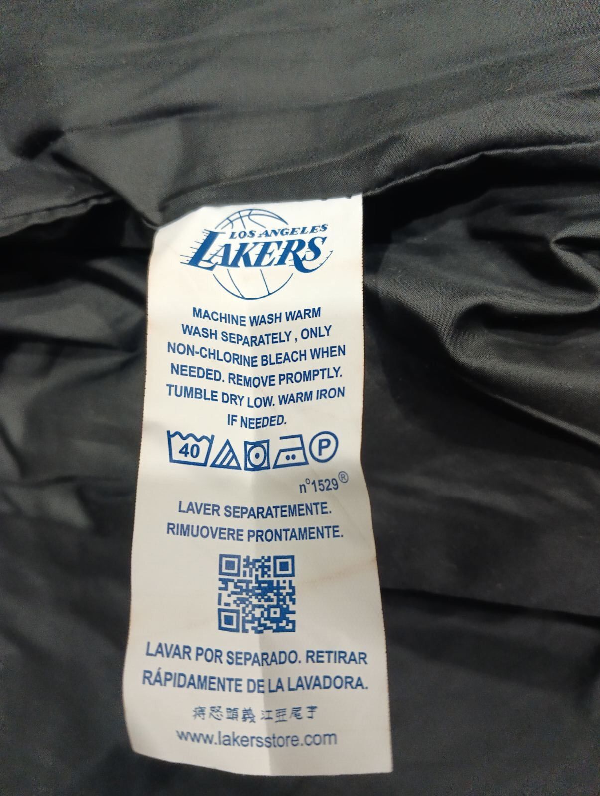 NBA Los Angeles Lakers Authentic Bomber men's XL Size US XL / EU 56 / 4 - 5 Thumbnail