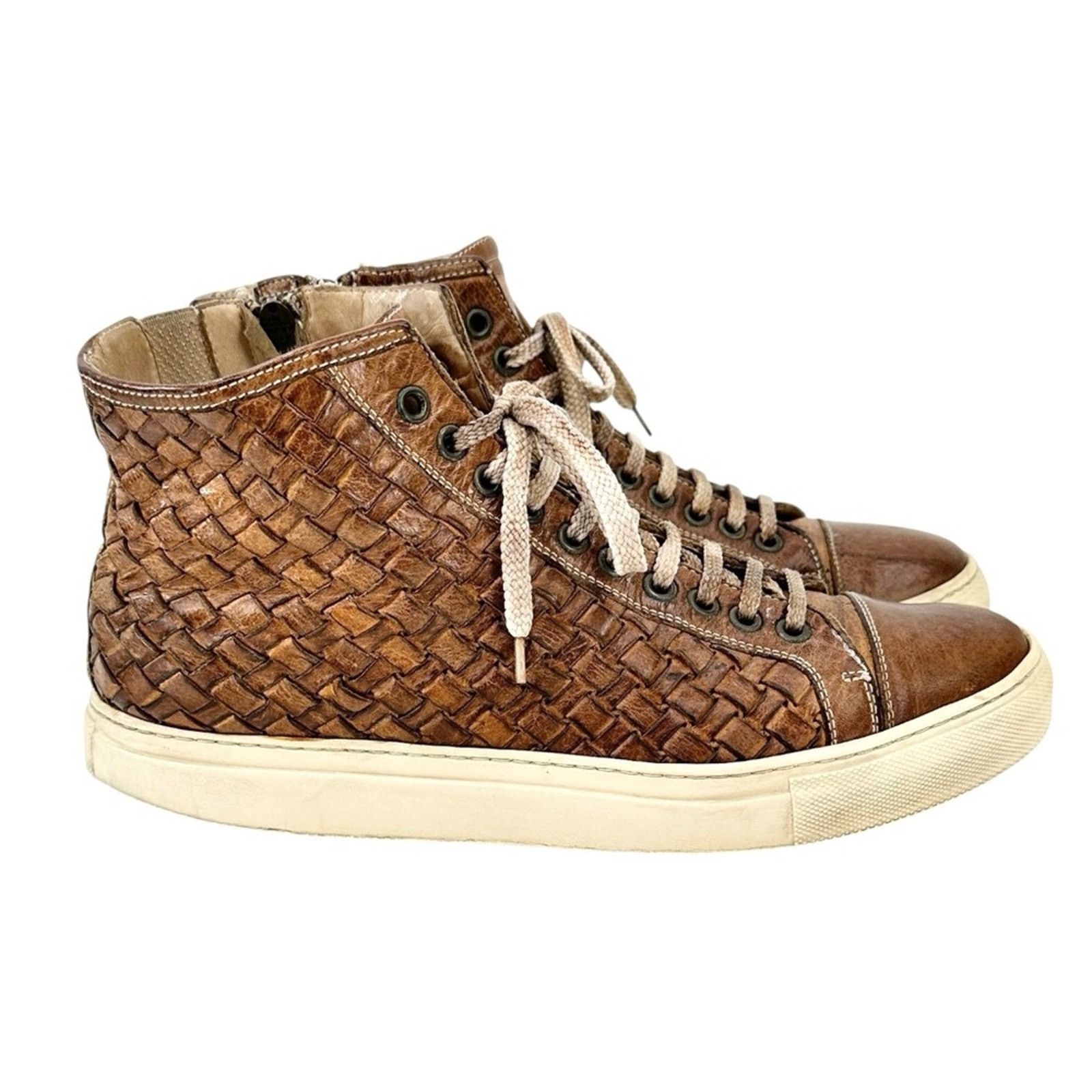 Other Calzoleria Toscana Dip-Dyed Woven High Top - Leather Shoes Size US 9.5 / EU 42-43 - 2 Thumbnail