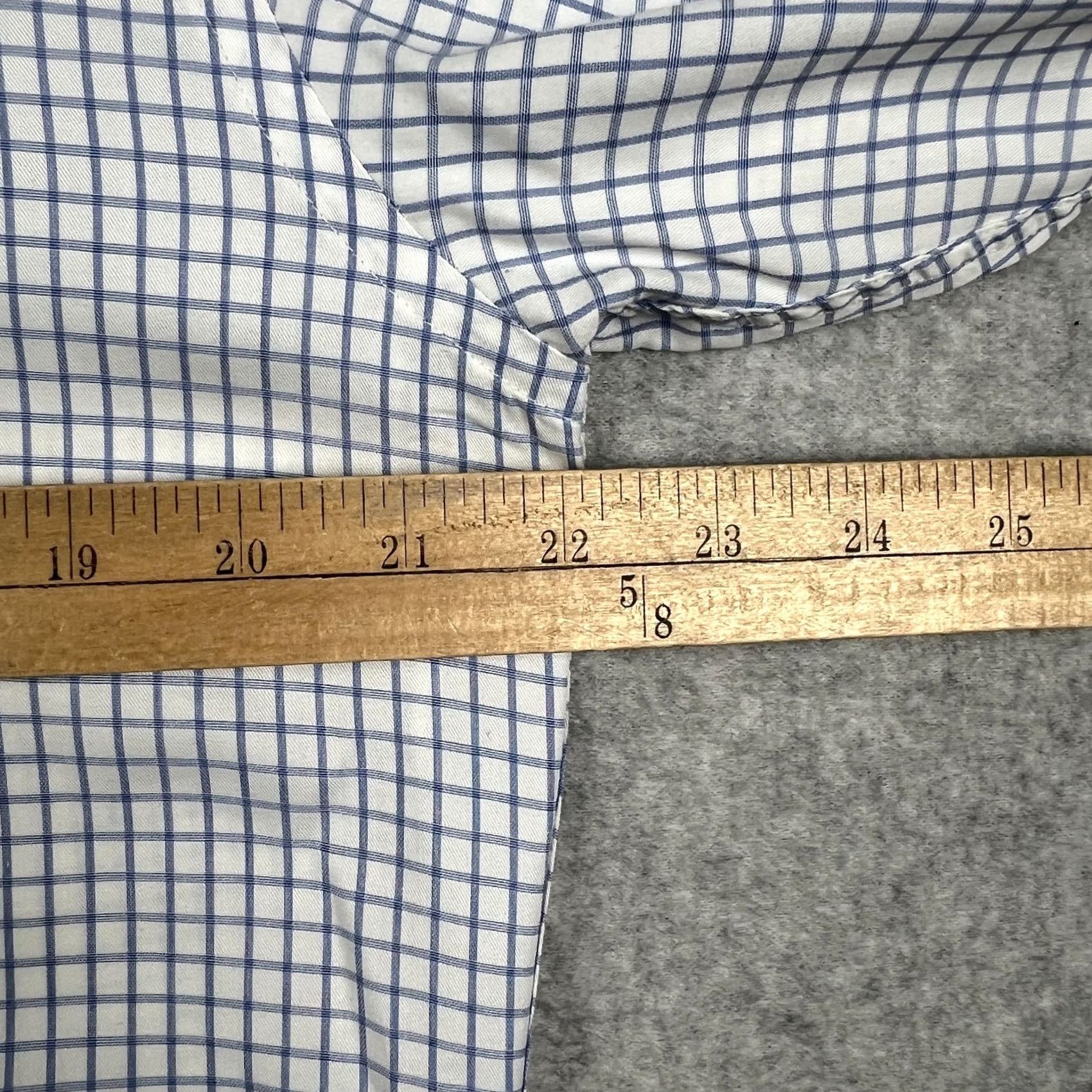 Suitsupply Suitsupply Shirt Mens 16 / 41 Blue White Plaid Cotton Long Sleeve Button Size US L / EU 52-54 / 3 - 5 Thumbnail