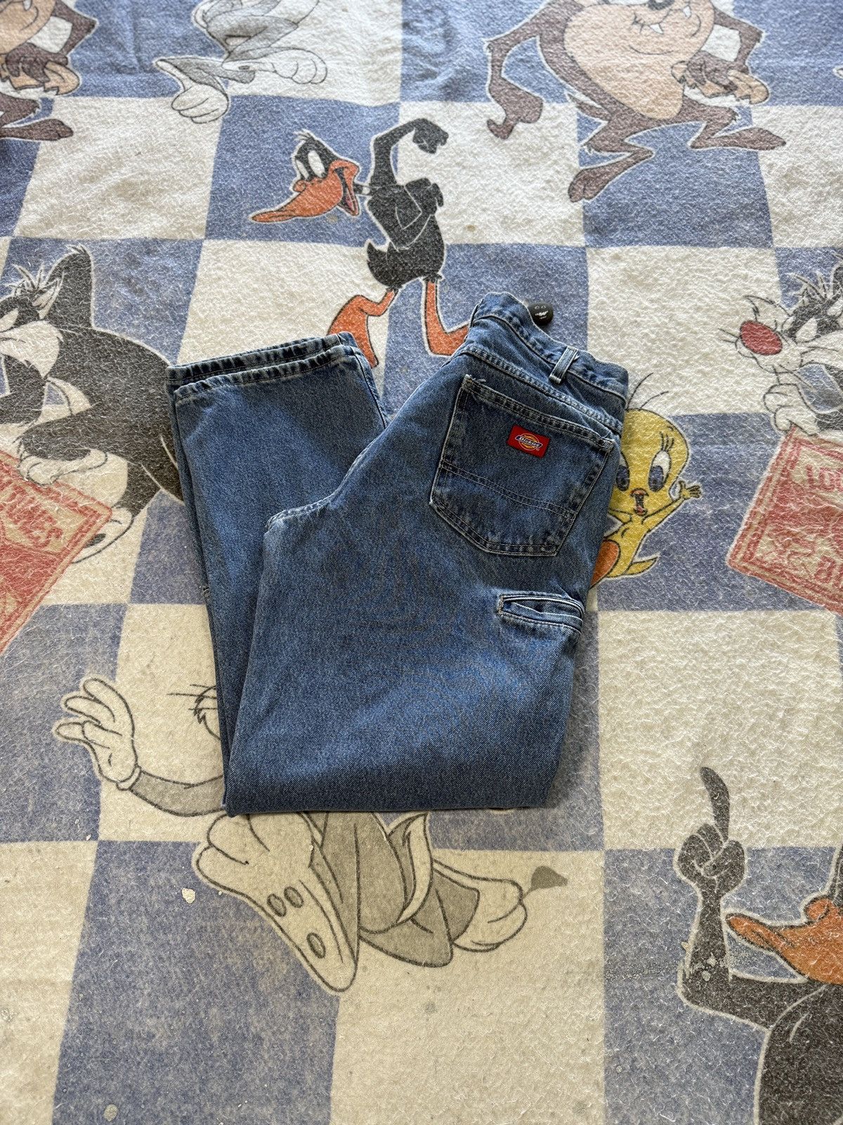 Dickies Dickies double knee denim work pants Size US 33 - 1 Thumbnail