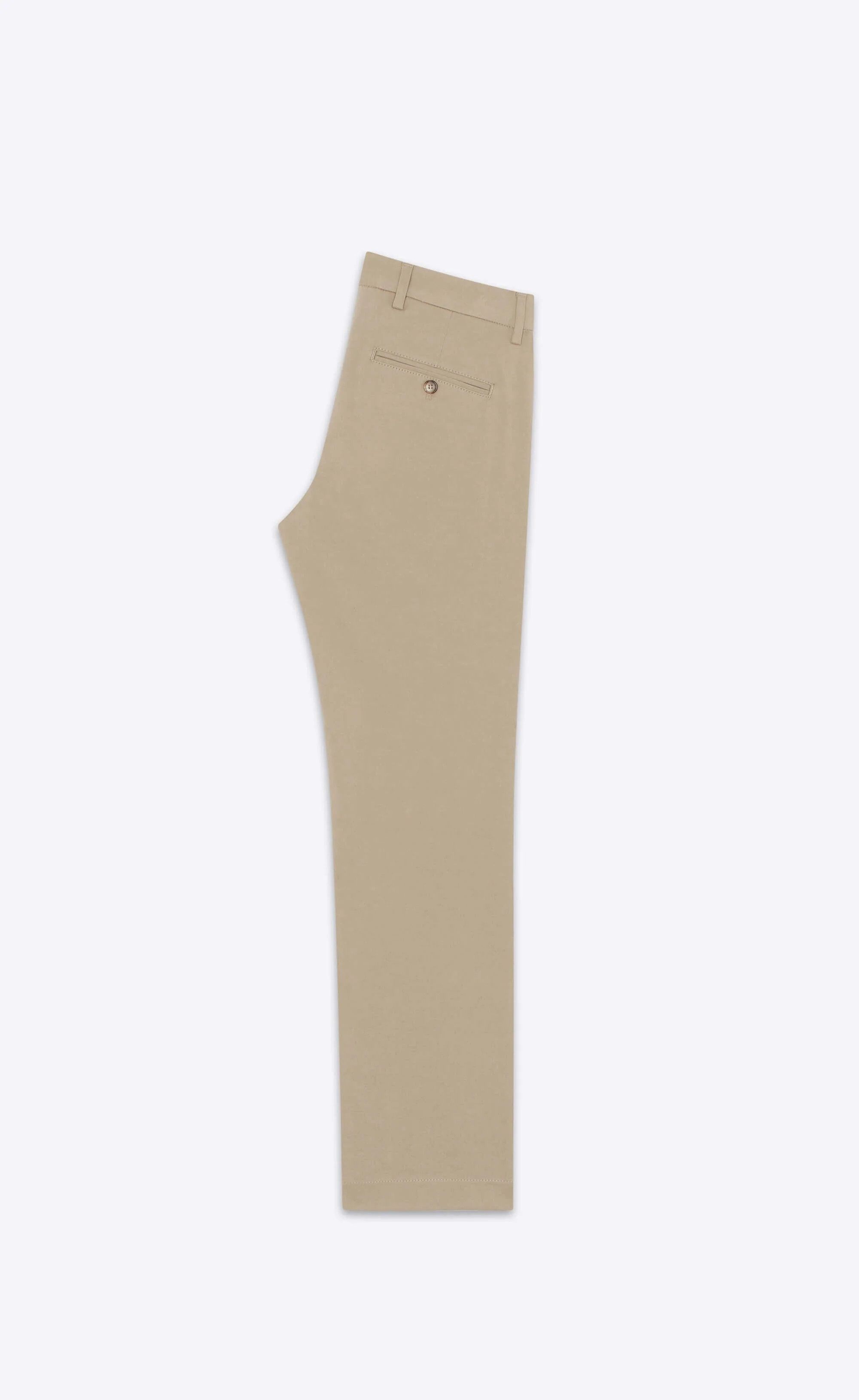 Saint Laurent Paris o1s1wg110625 Chino Pant in Stretch Cotton in Beige Size US 28 / EU 44 - 2 Thumbnail