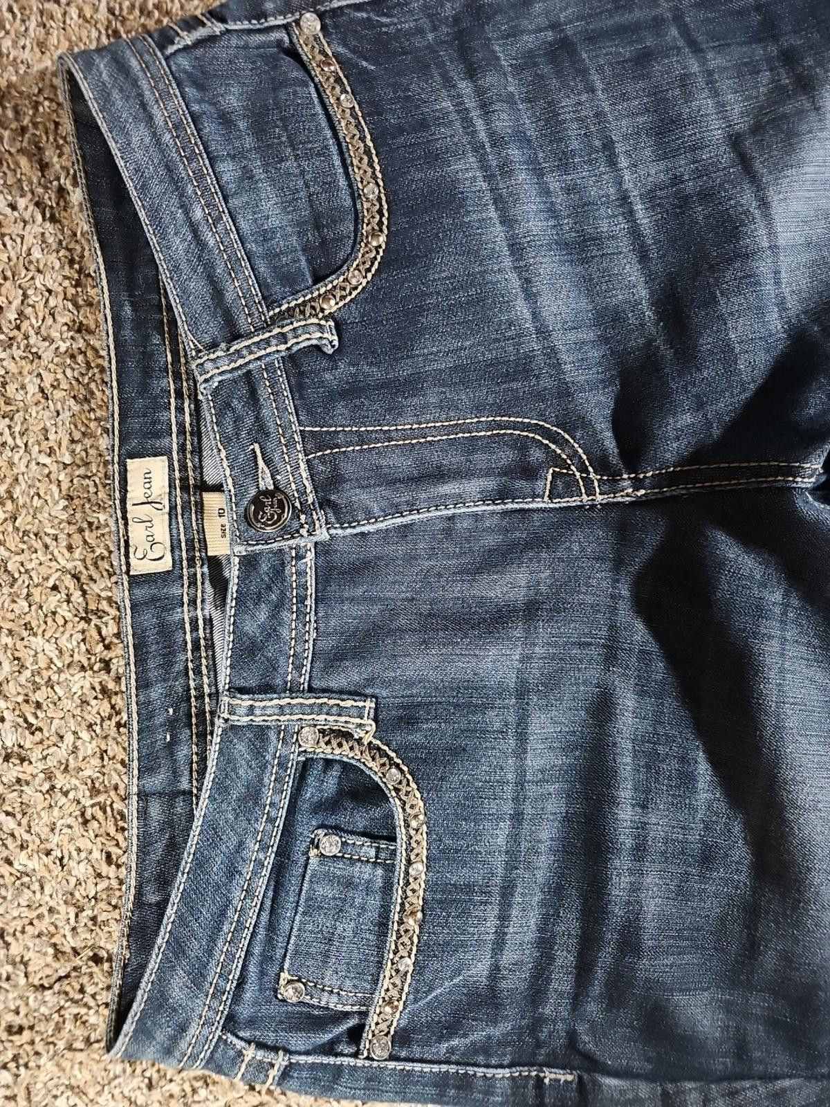 Earl Jeans Earl Jean Sz 10 Flap Back Pockets Size 32" / US 10 / IT 46 - 2 Thumbnail