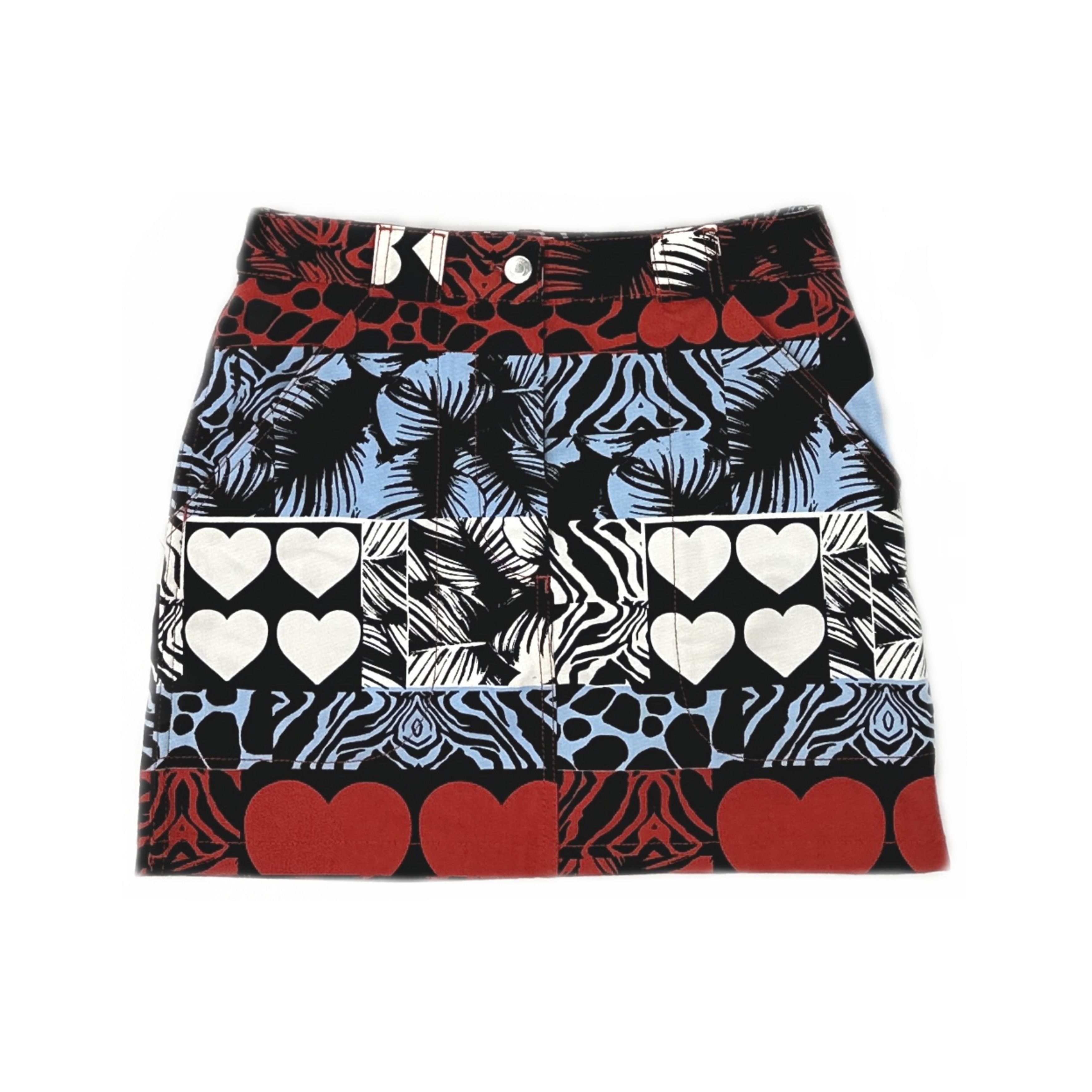 Hermes Hermès Heart Print Mini Skirt 36 Size 26" / US 2 / IT 38 - 1 Thumbnail